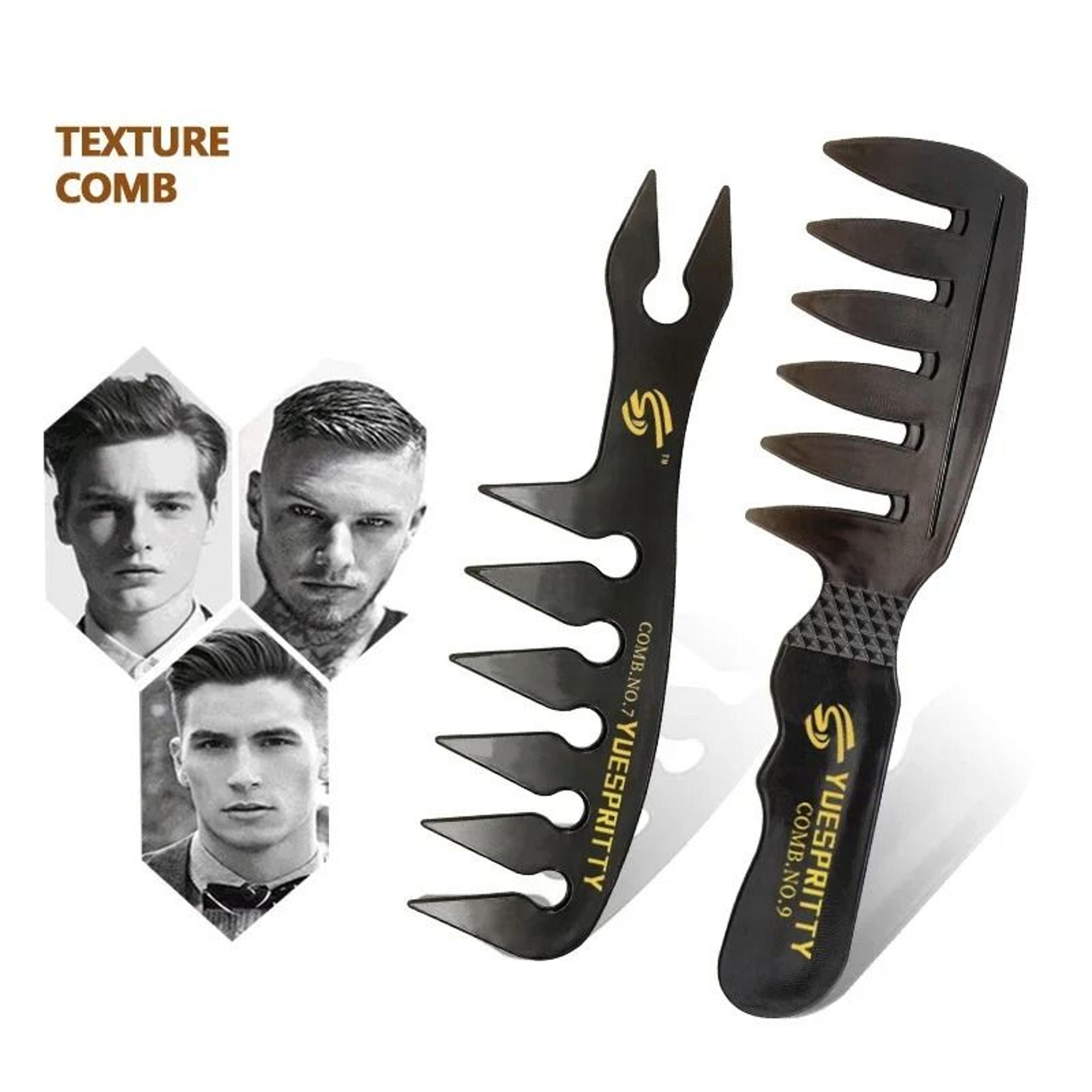 wide toothed anti static curling comb set for hair and real hair wigs