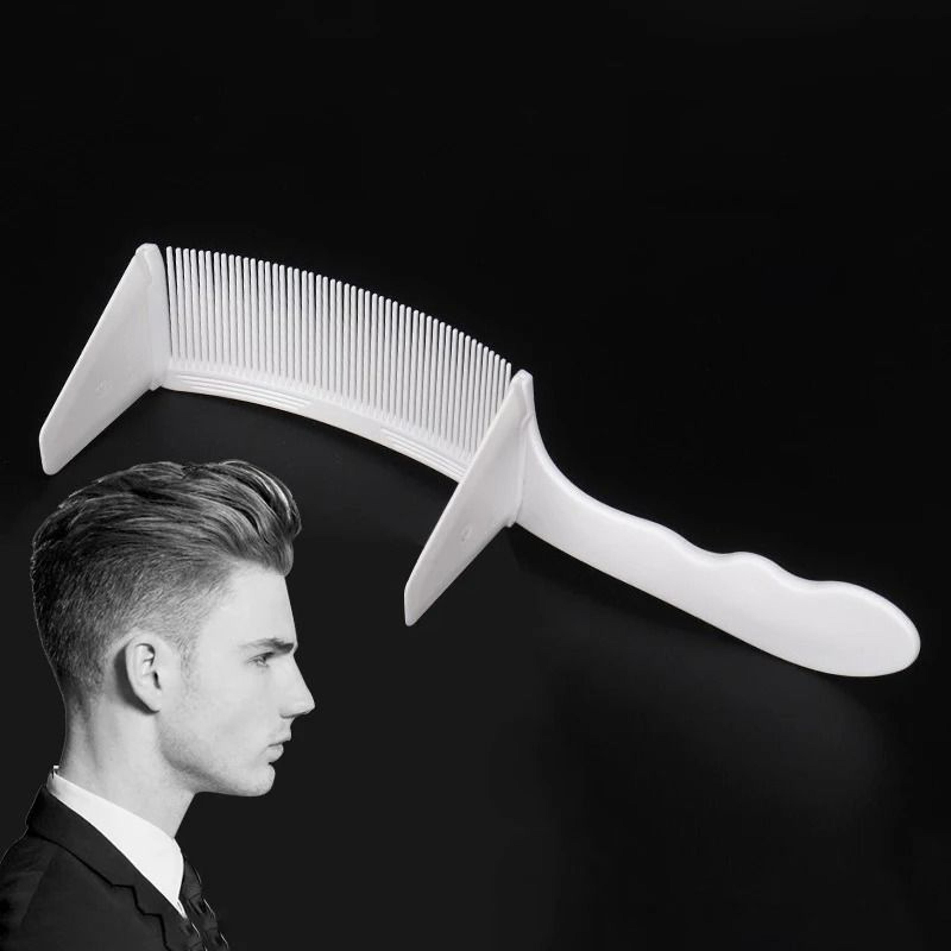professional curved positioning comb for hair cutting