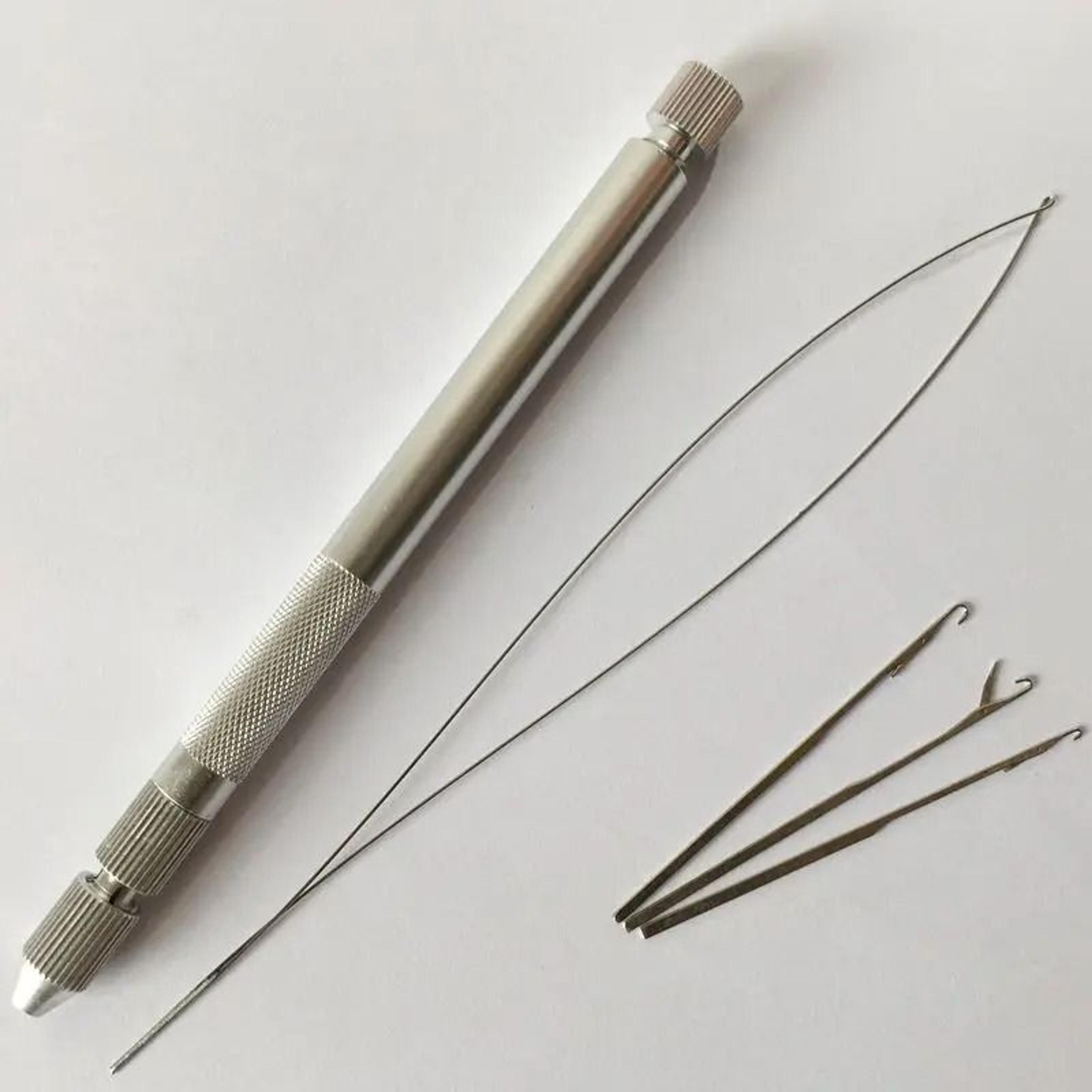 hair extension metal pulling needle set with loop tool