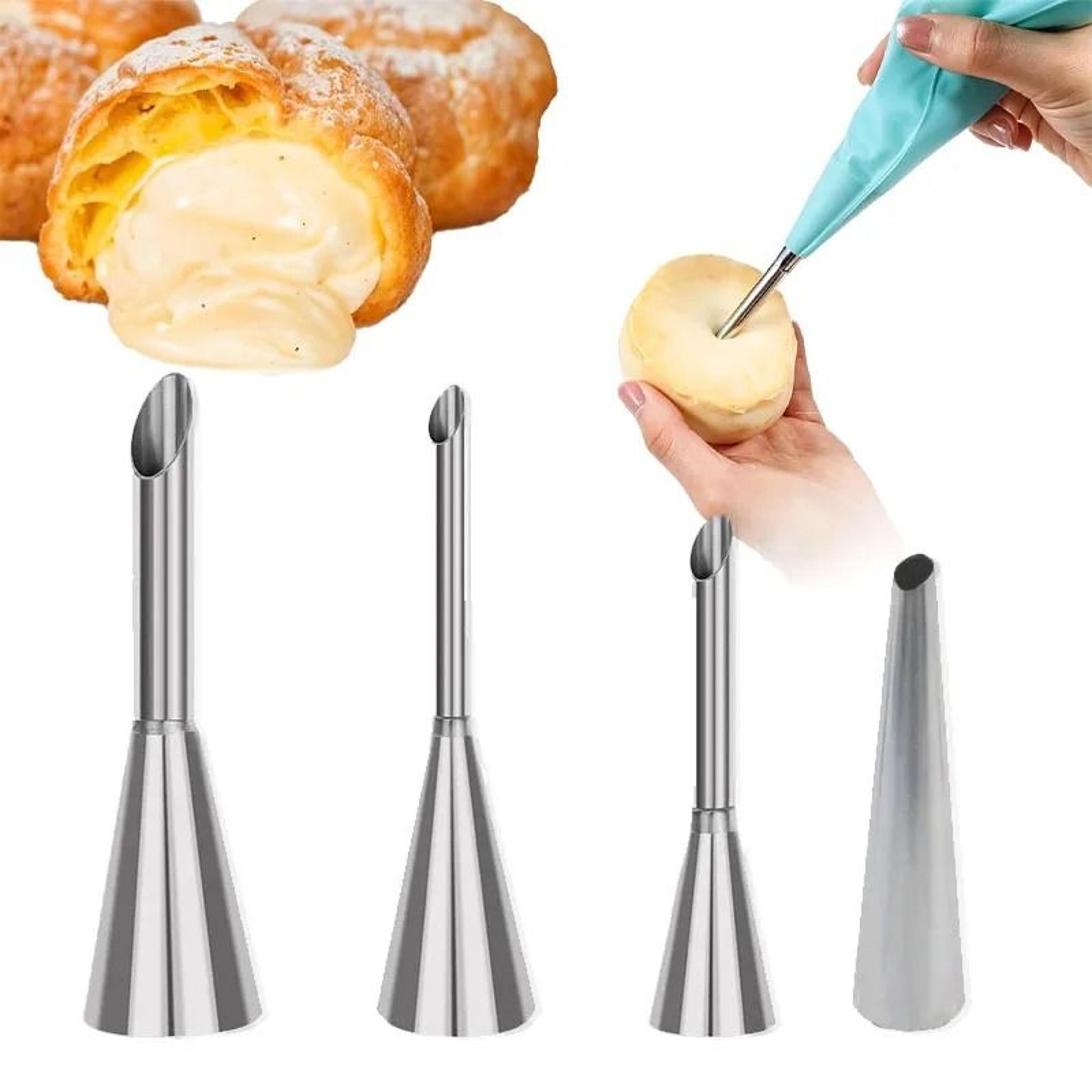 stainless steel puff pastry piping nozzle set