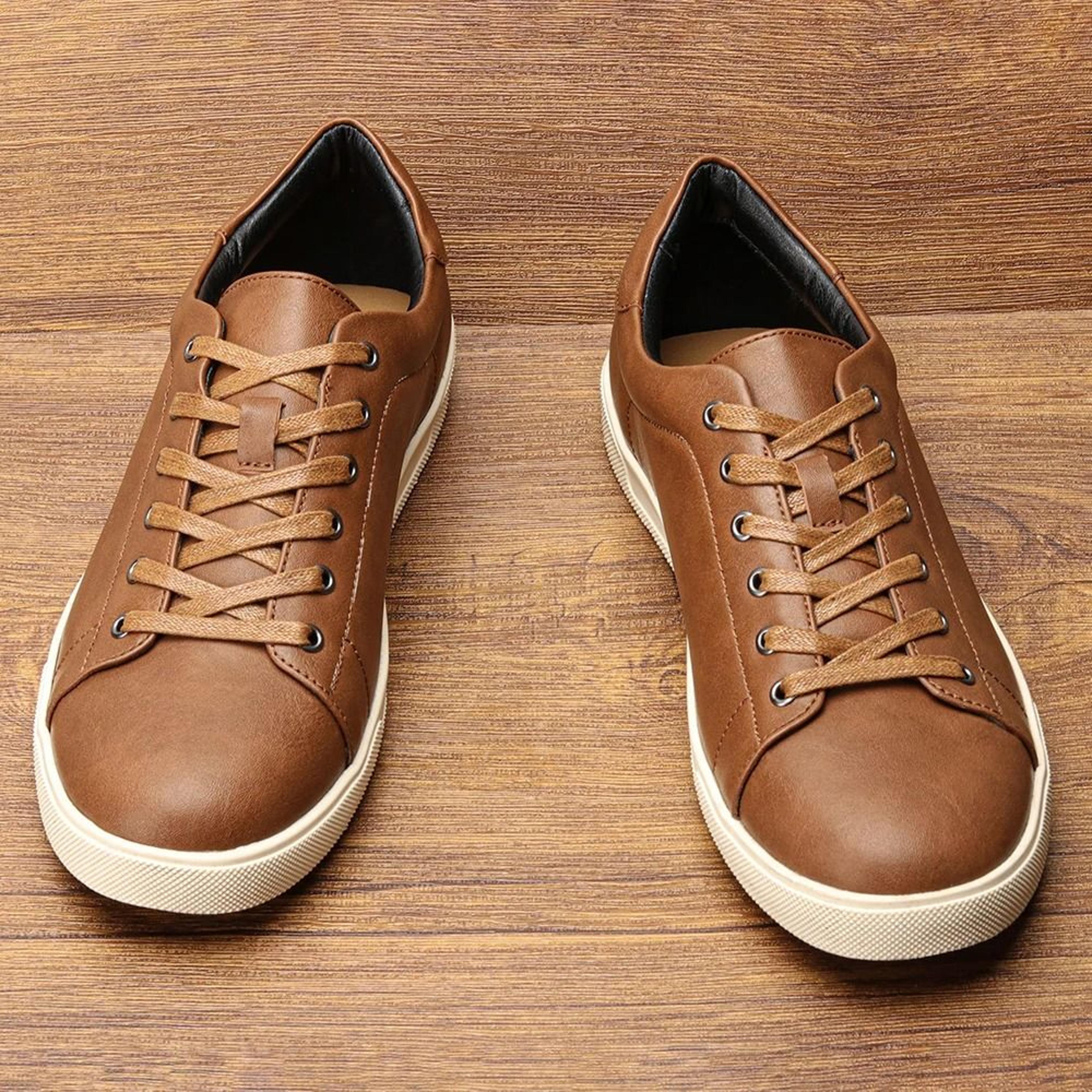 mens casual leather shoes