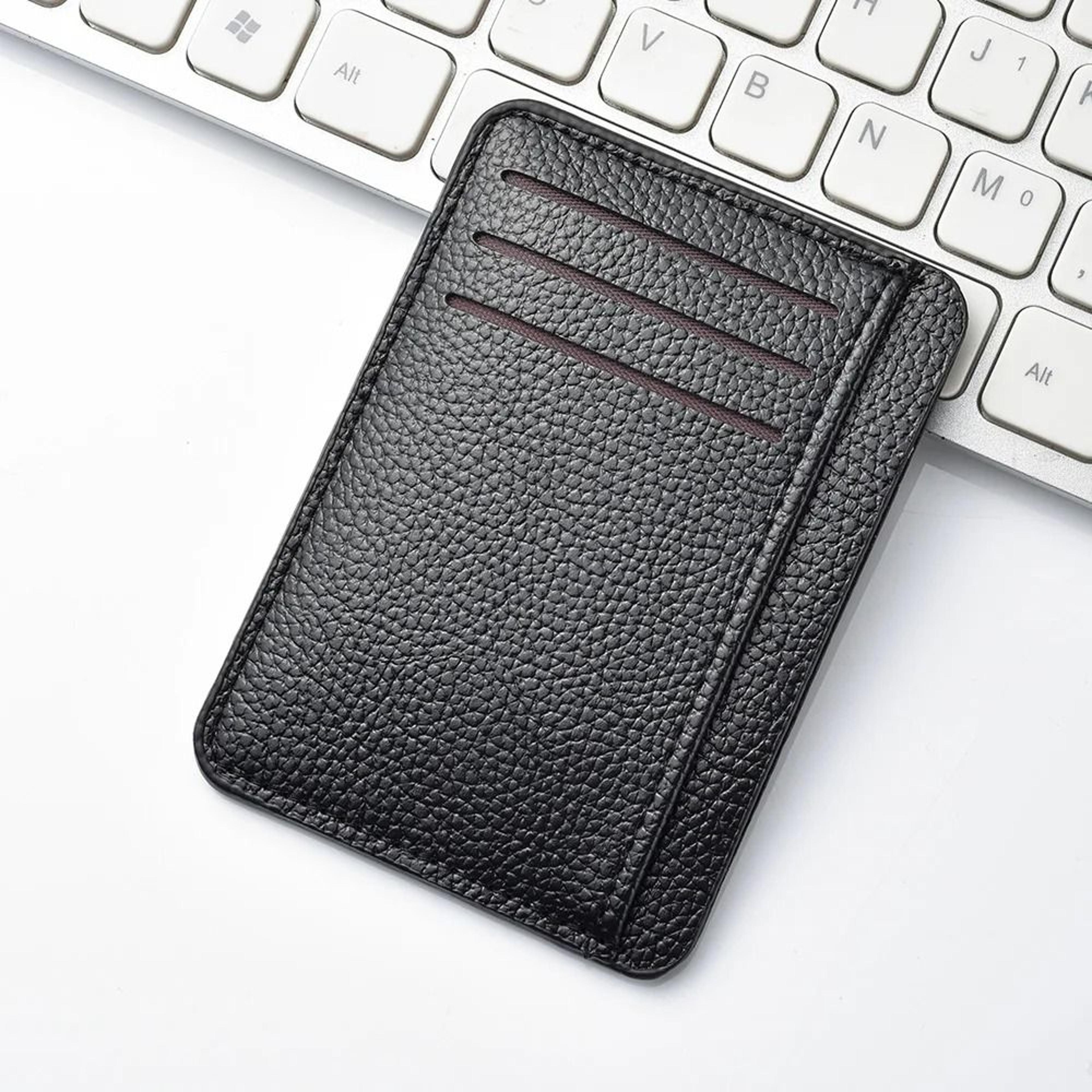 ultra thin soft pu leather mini credit card wallet – slim pocket card holder