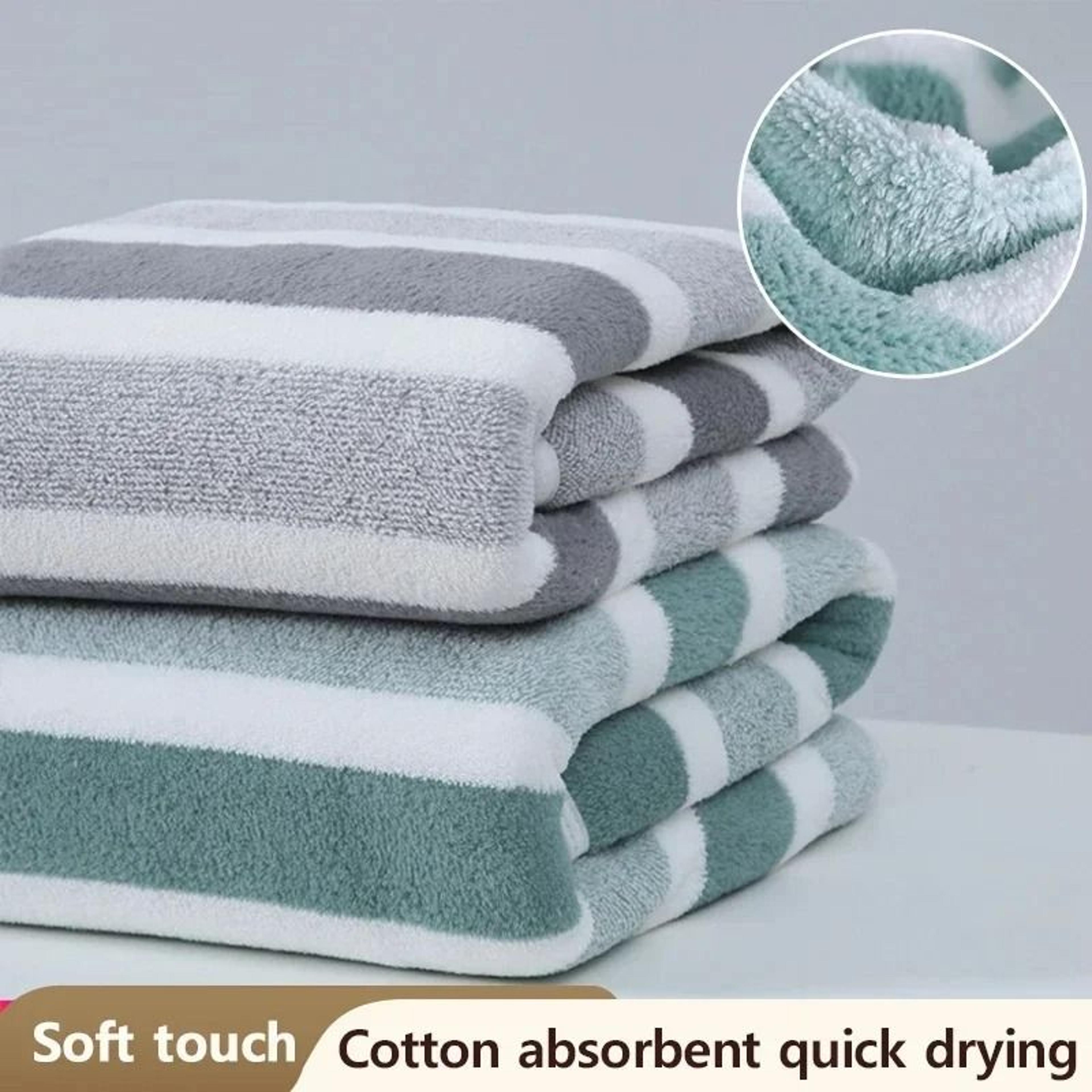 thickened absorbent bath towel and soft face towel