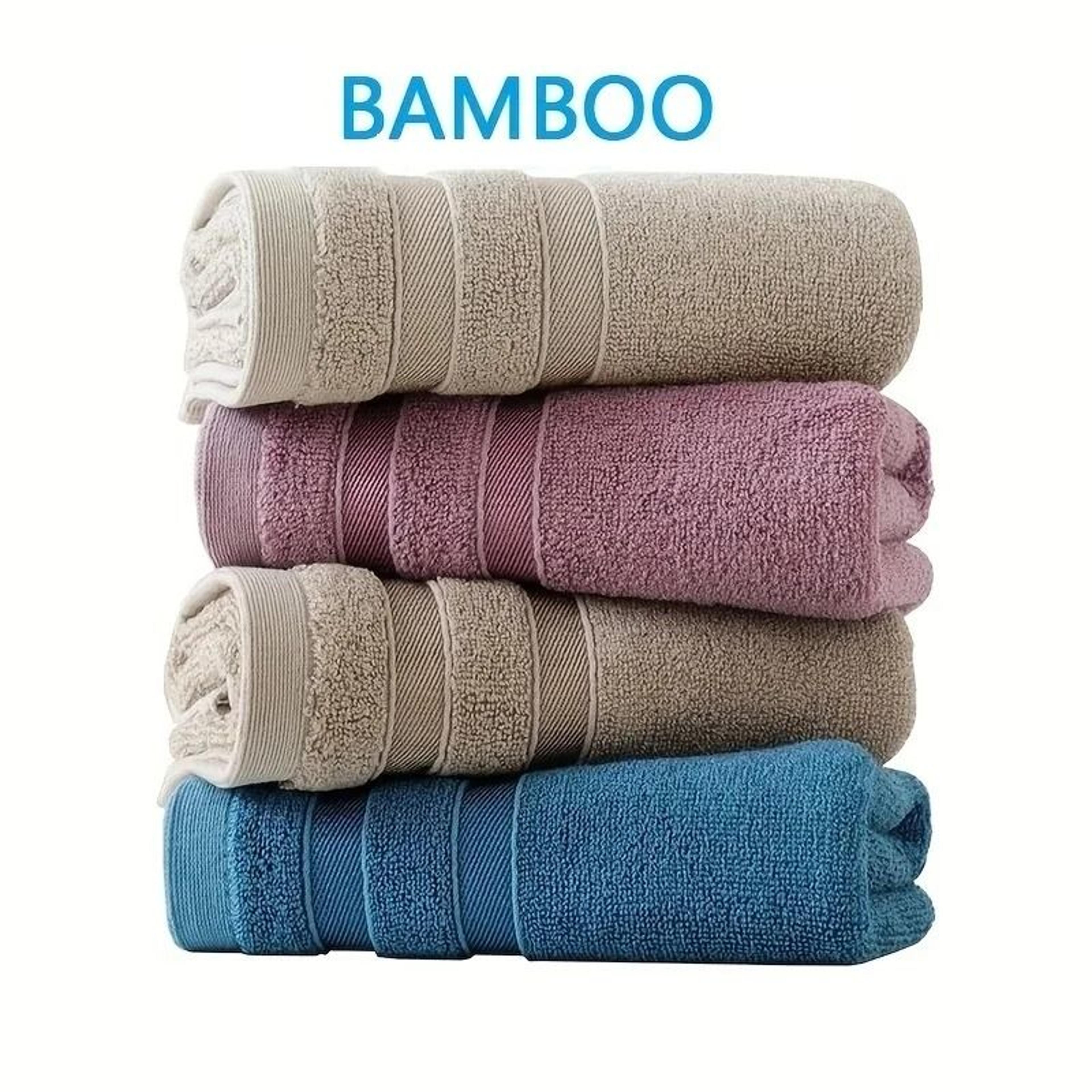 luxury bamboo cotton hand towel natural sustainable hypo allergenic soft and highly absorbent