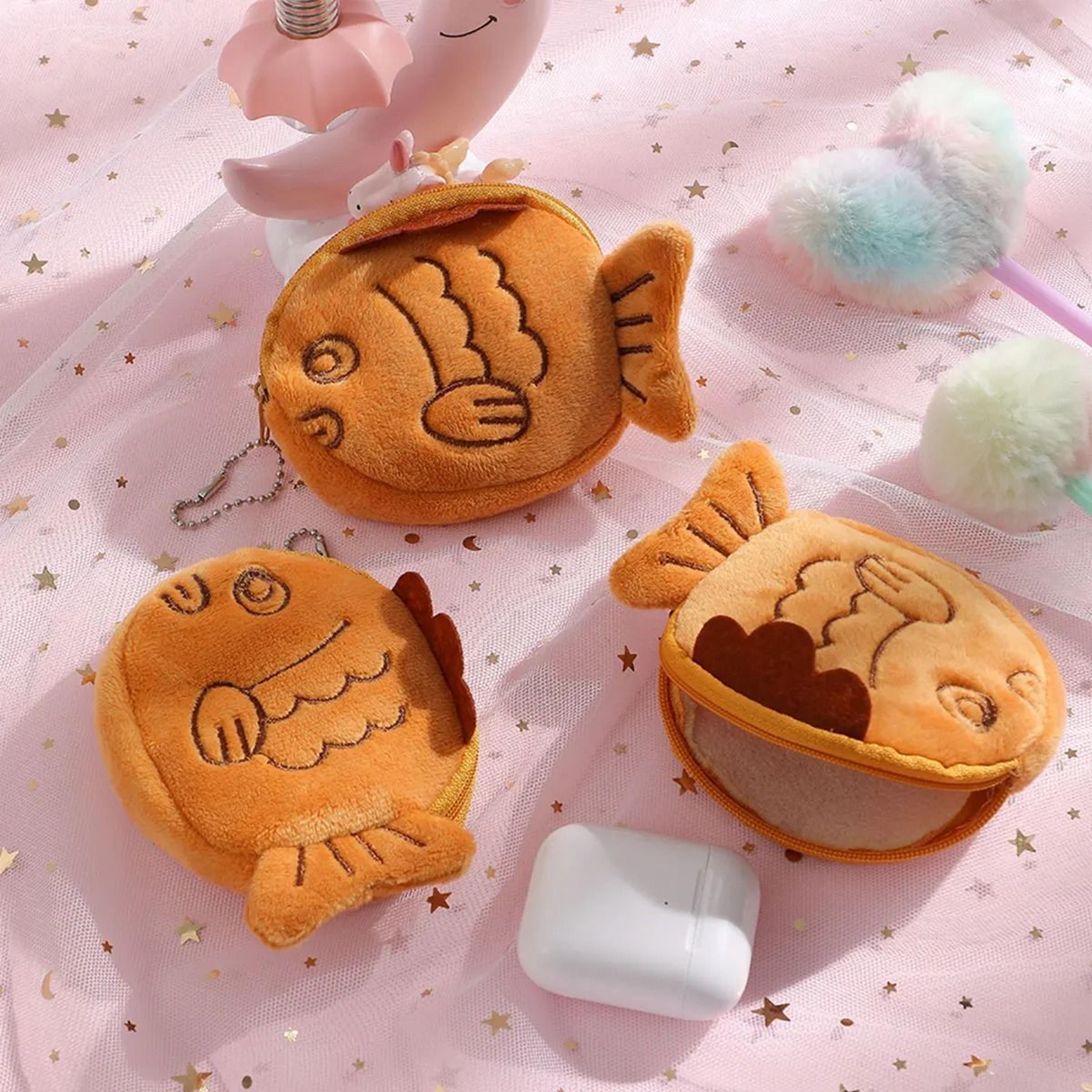 cute plush fish coin purse