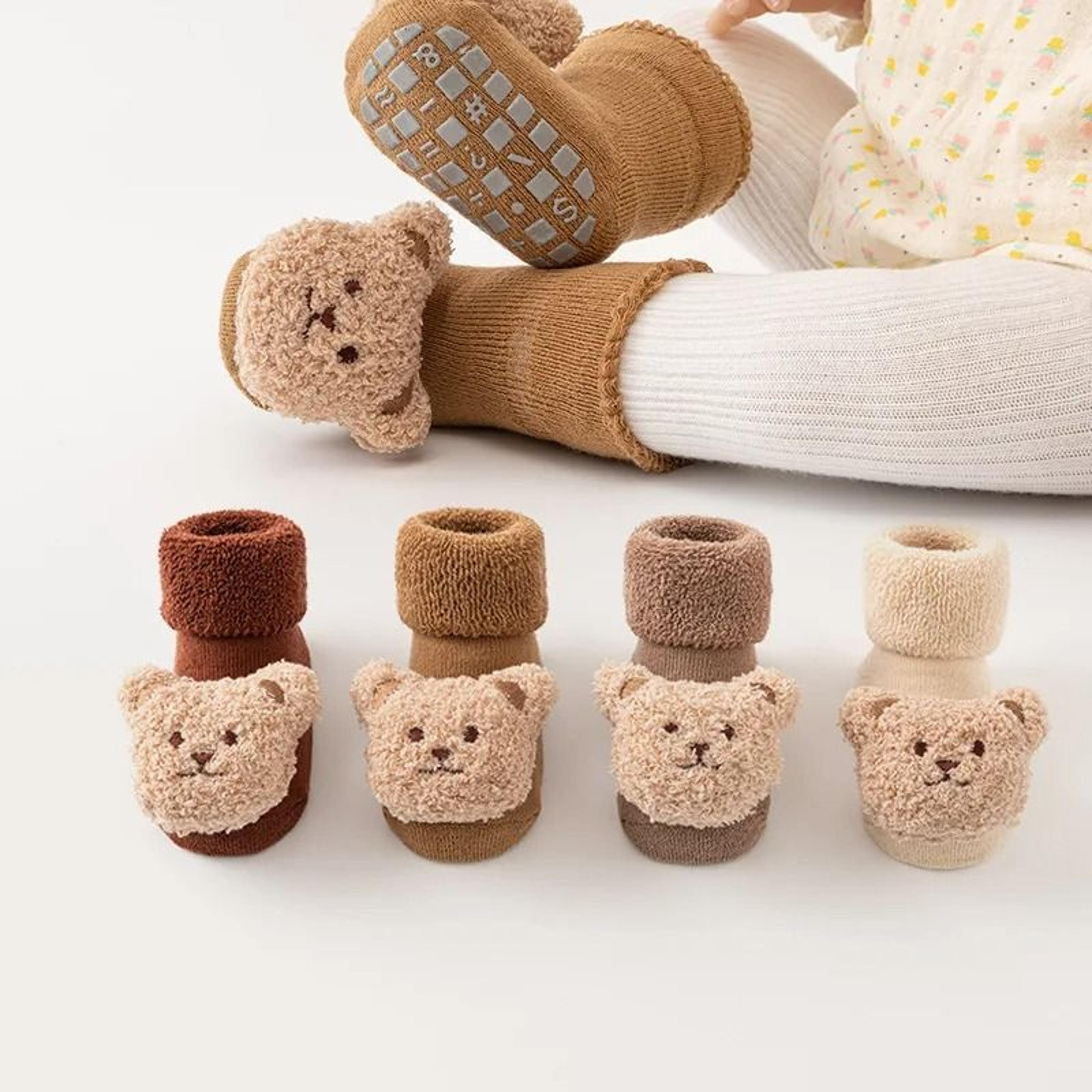 cute cartoon bear baby socks