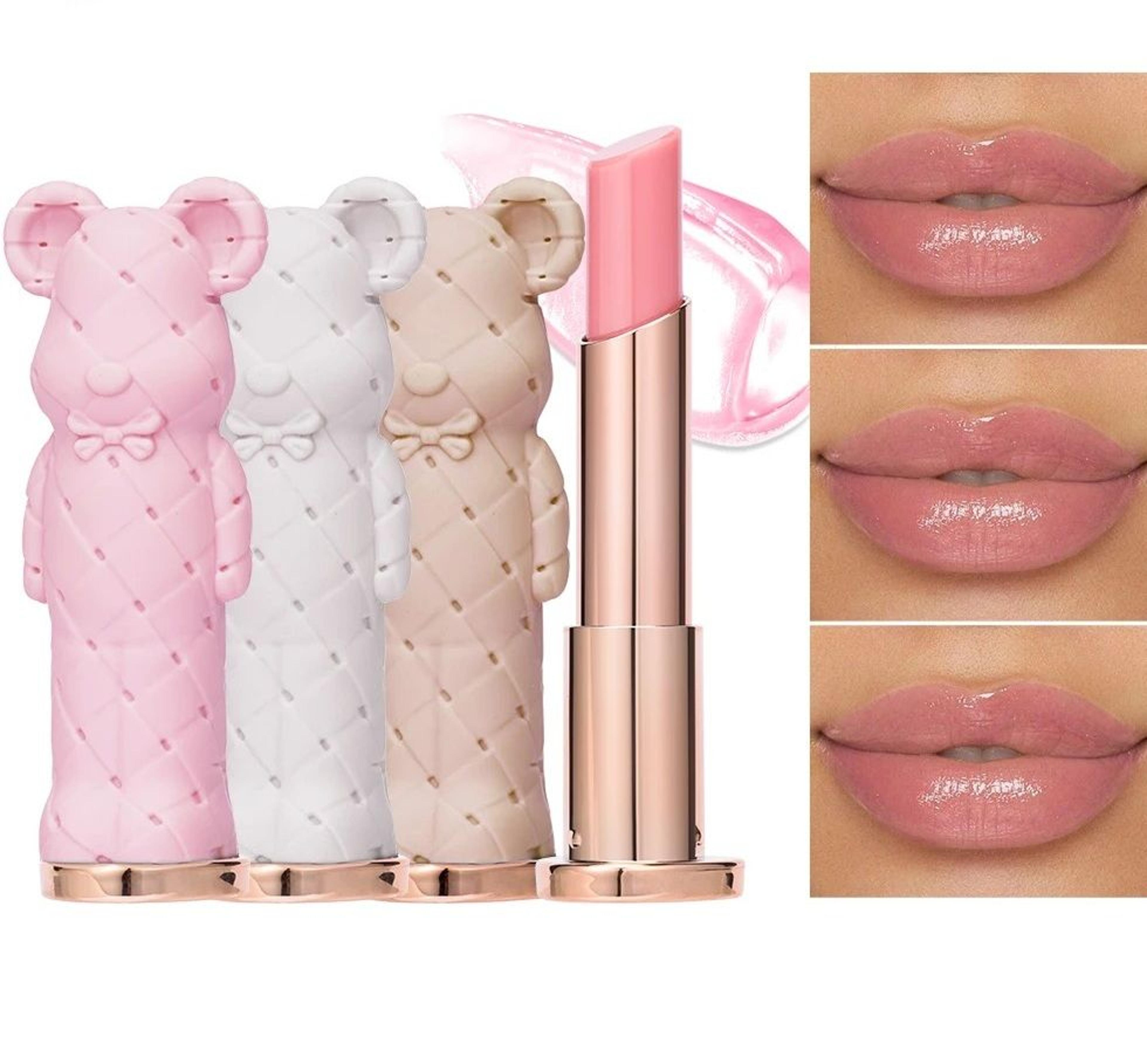 bear shaped moisturizing lipstick