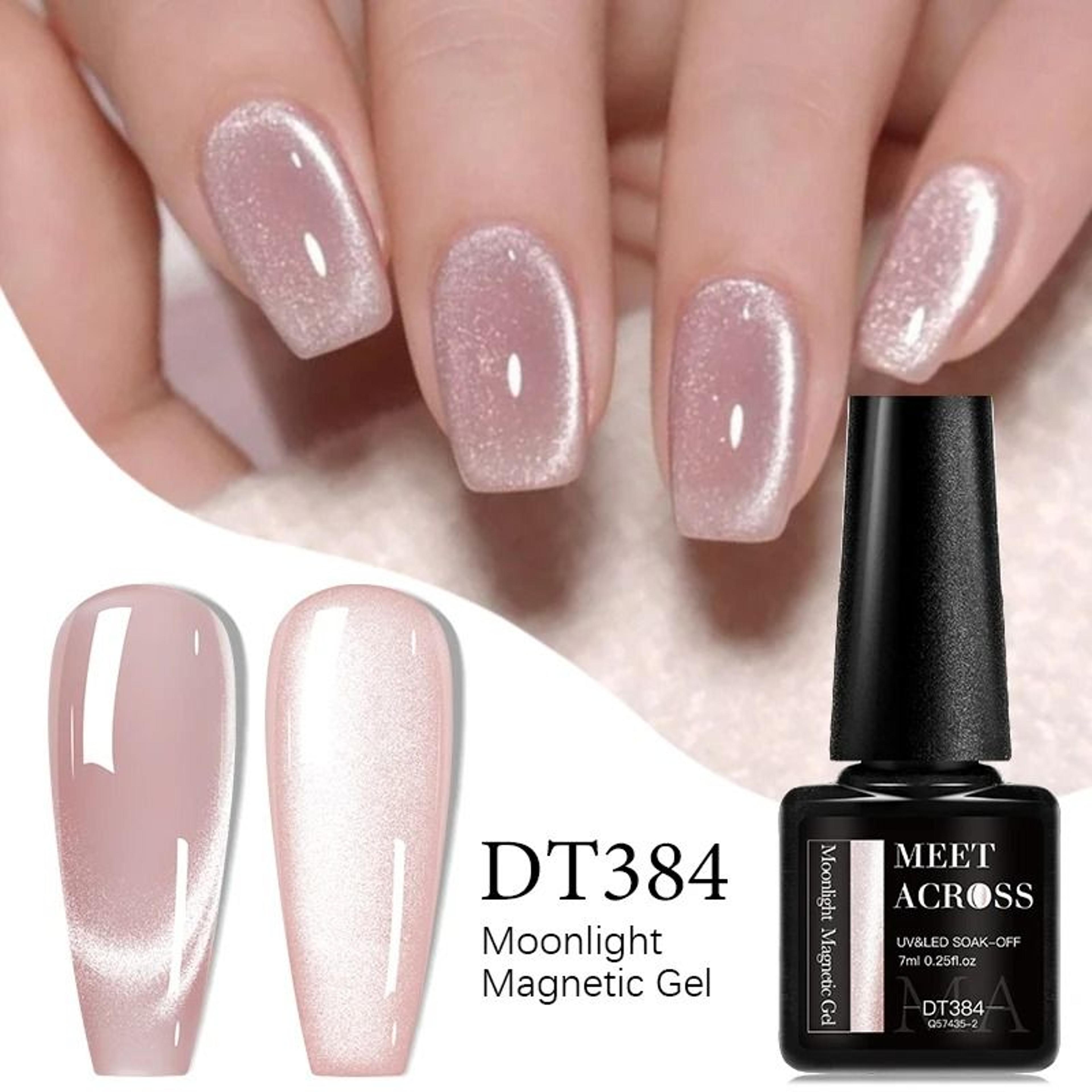 7ml magnetic gel nail polish – cat eye effect, glitter, semi-permanent uv/led soak-off