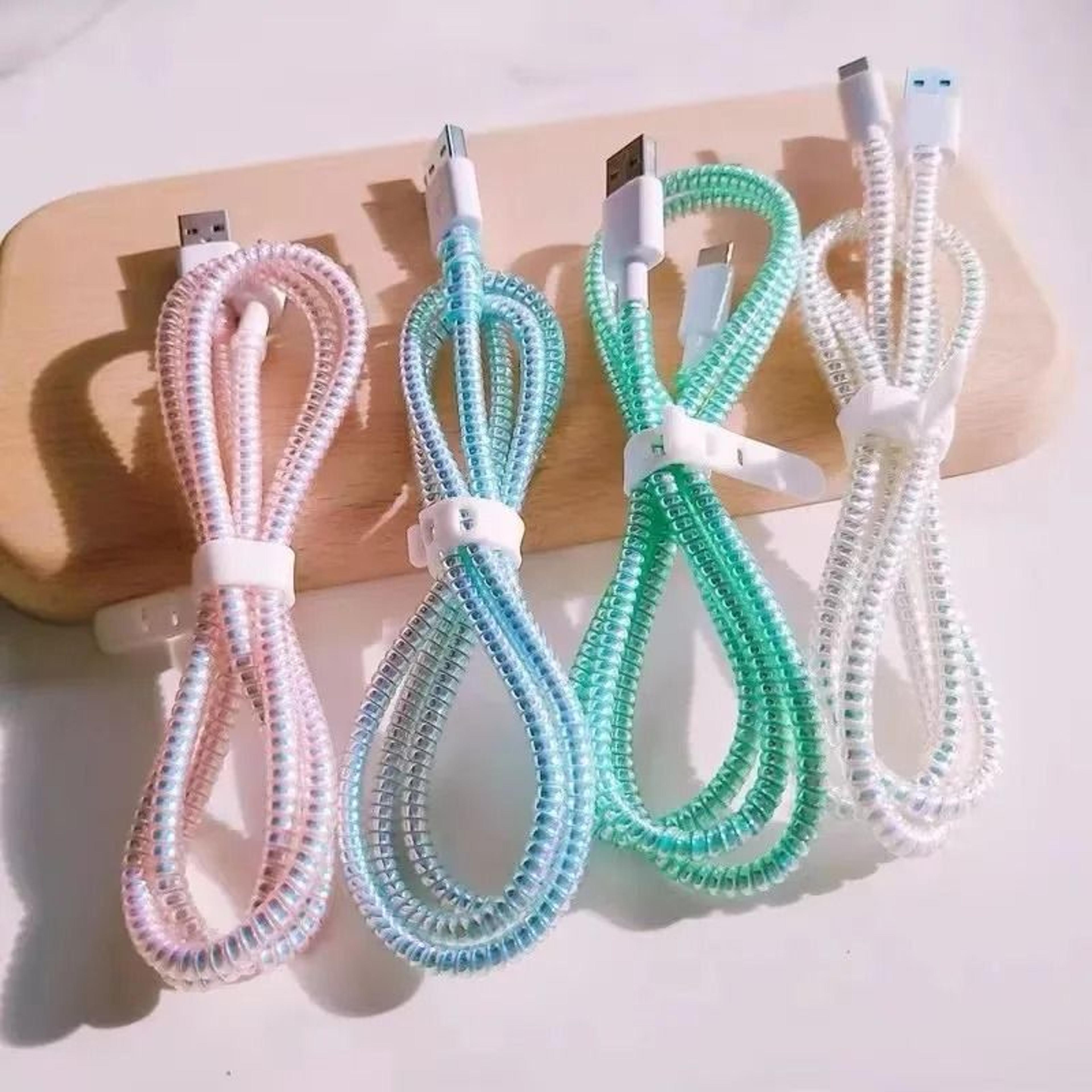 laser cable protector spiral sleeve 1.6m universal charger cord saver