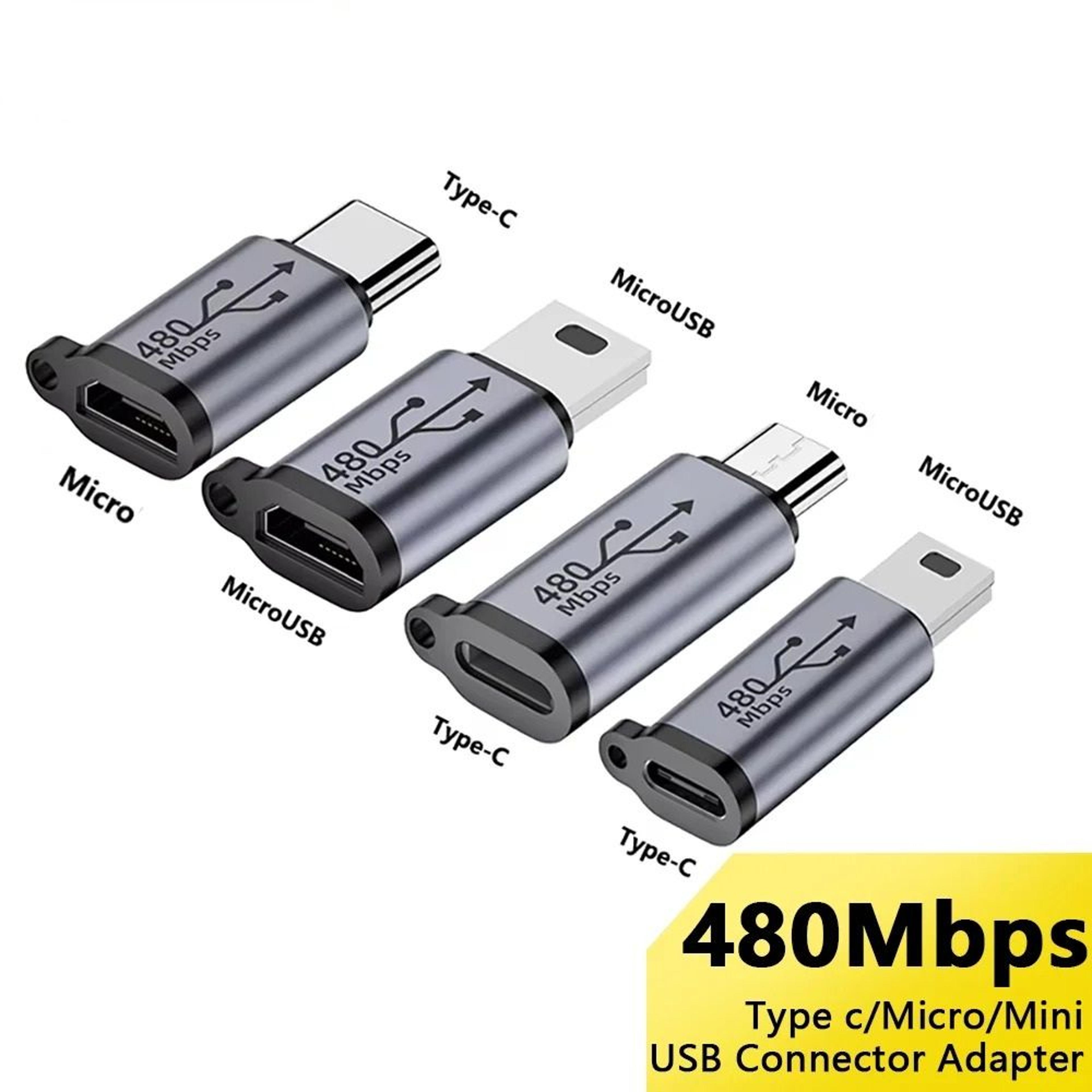 multi interface phone adapter type c and micro usb converter