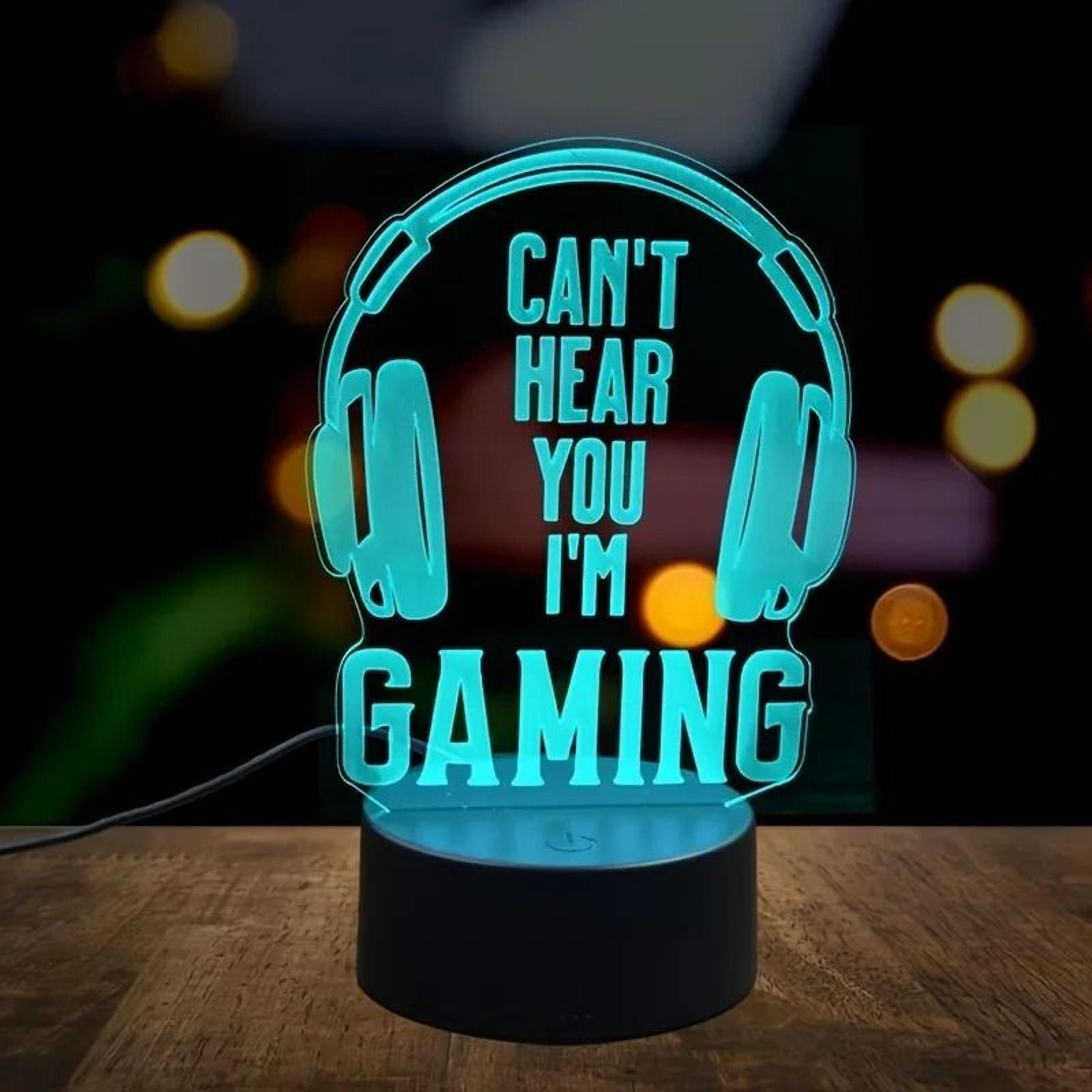 headphone 3d creative night light decorative led table lamp