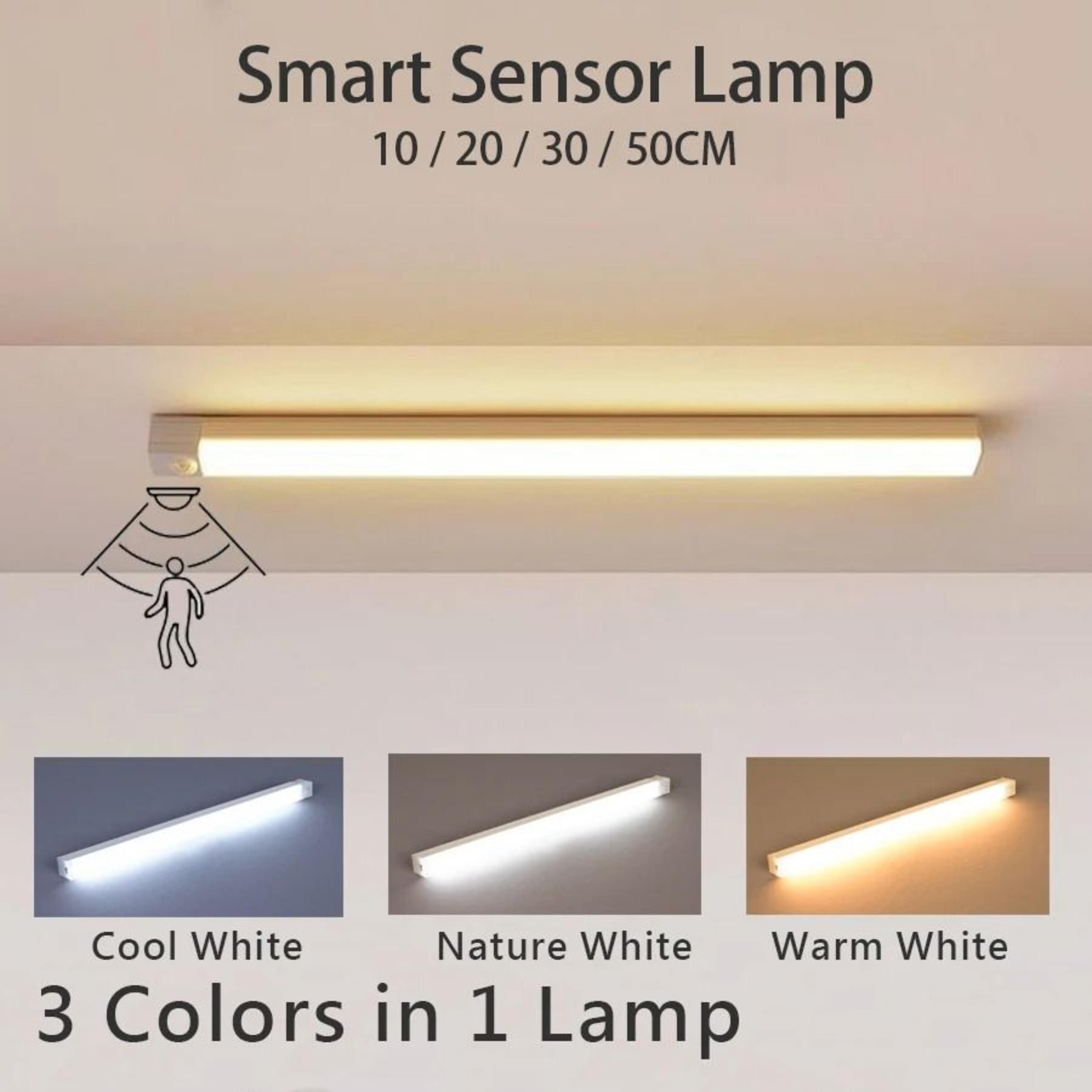 rechargeable motion sensor led bar light portable magnetic cabinet lamp