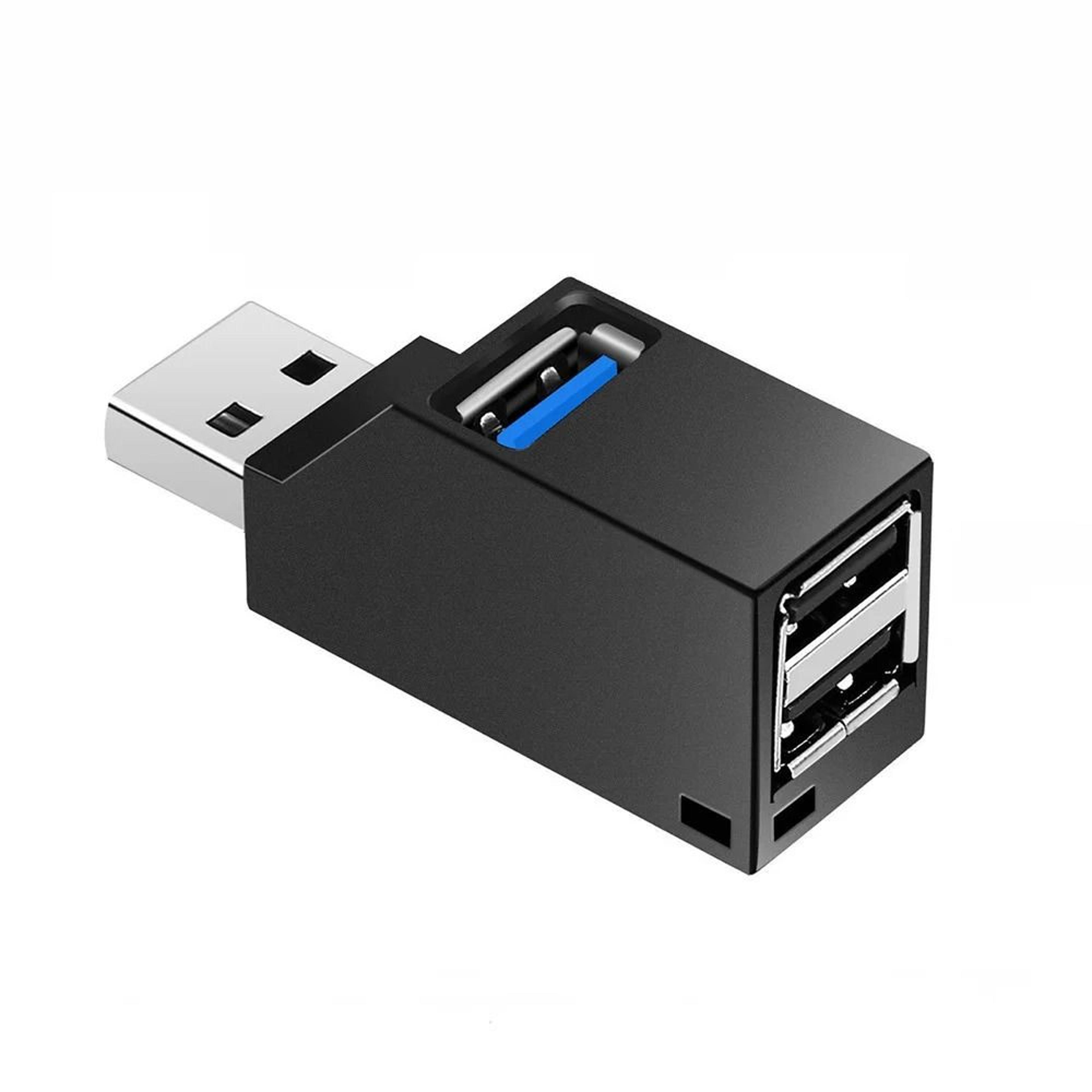 usb hub adapter mini splitter with three ports for pc and laptop