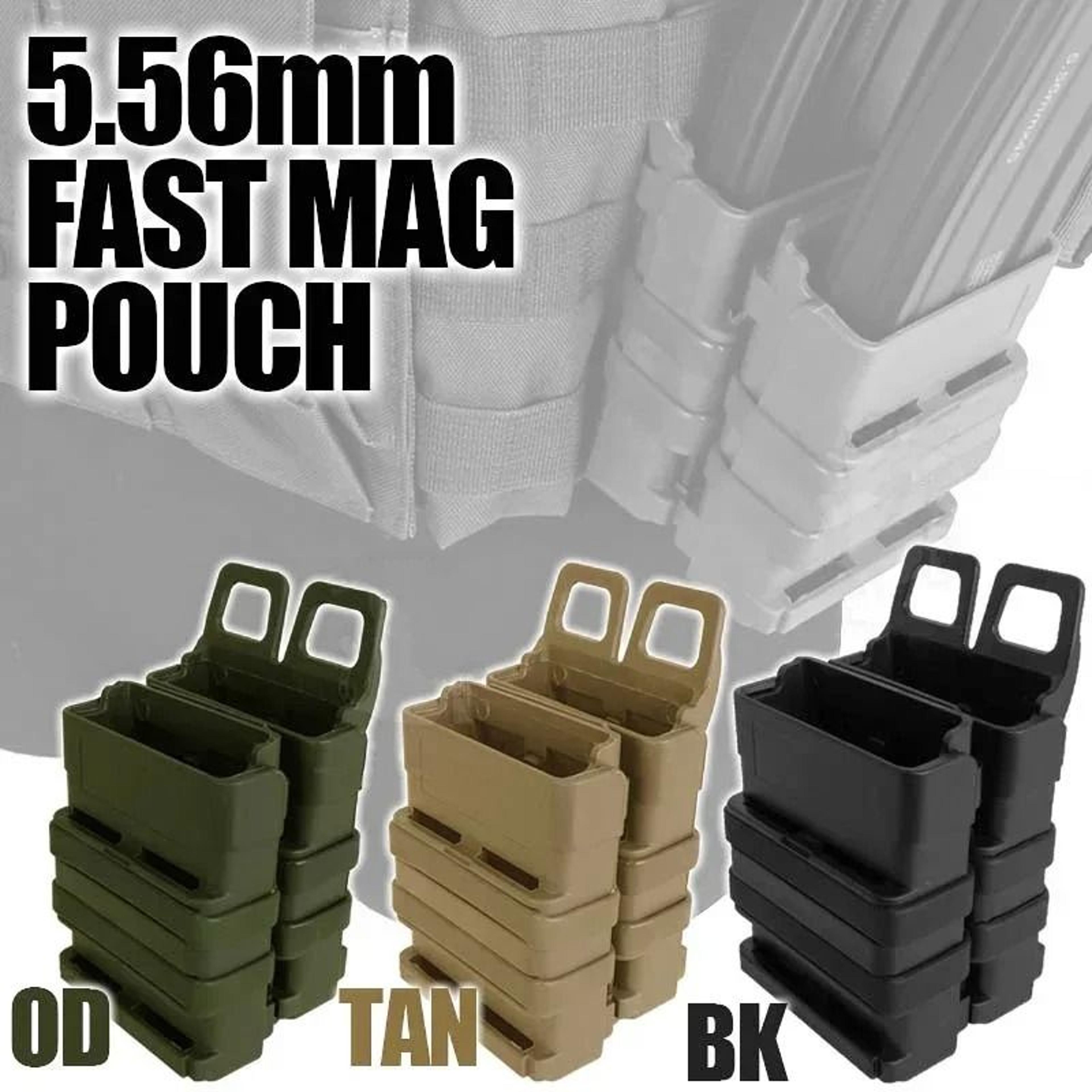 polymer magazine pouch molle quick reload holder for 5.56 ammunition