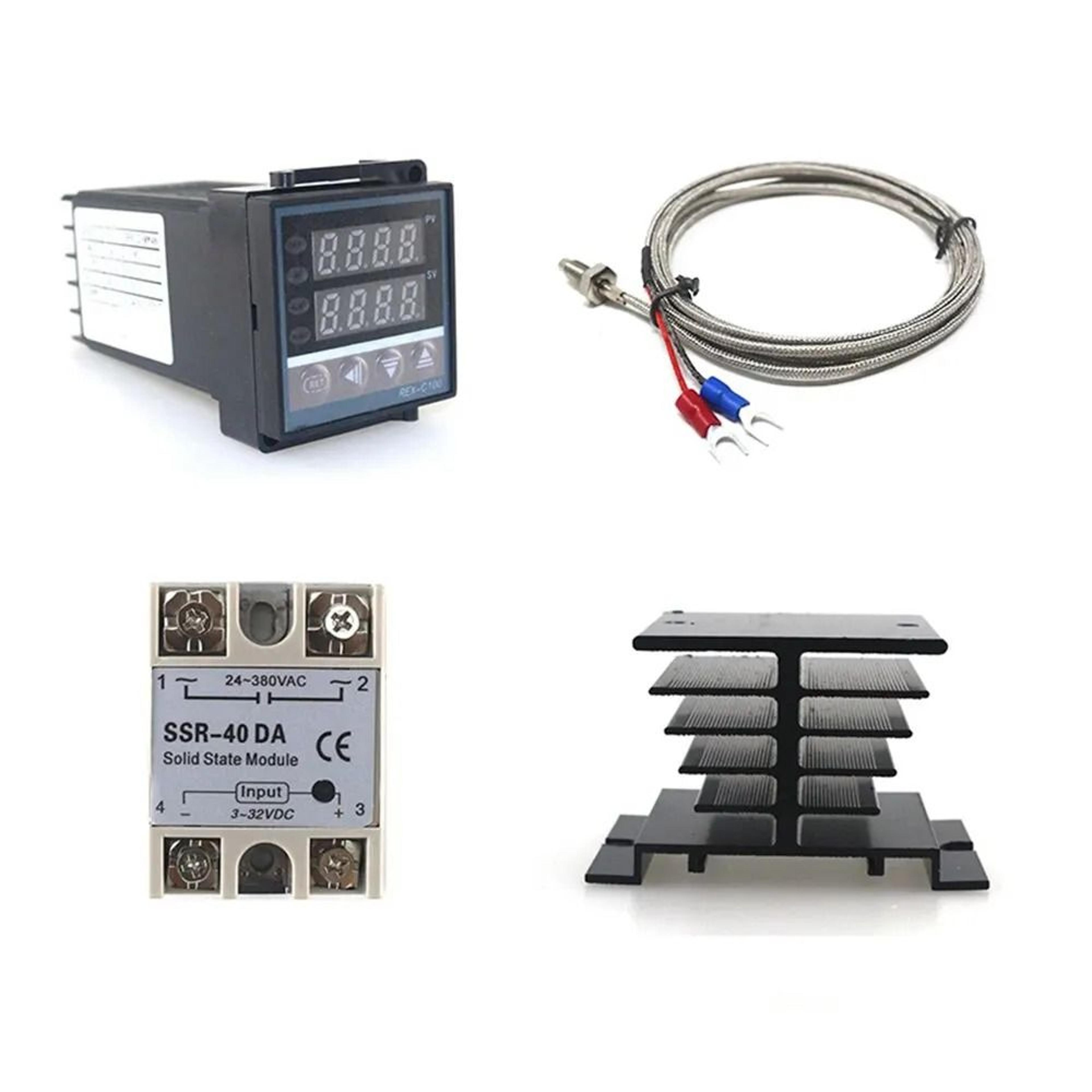 digital pid temperature controller with ssr output and k thermocouple probe