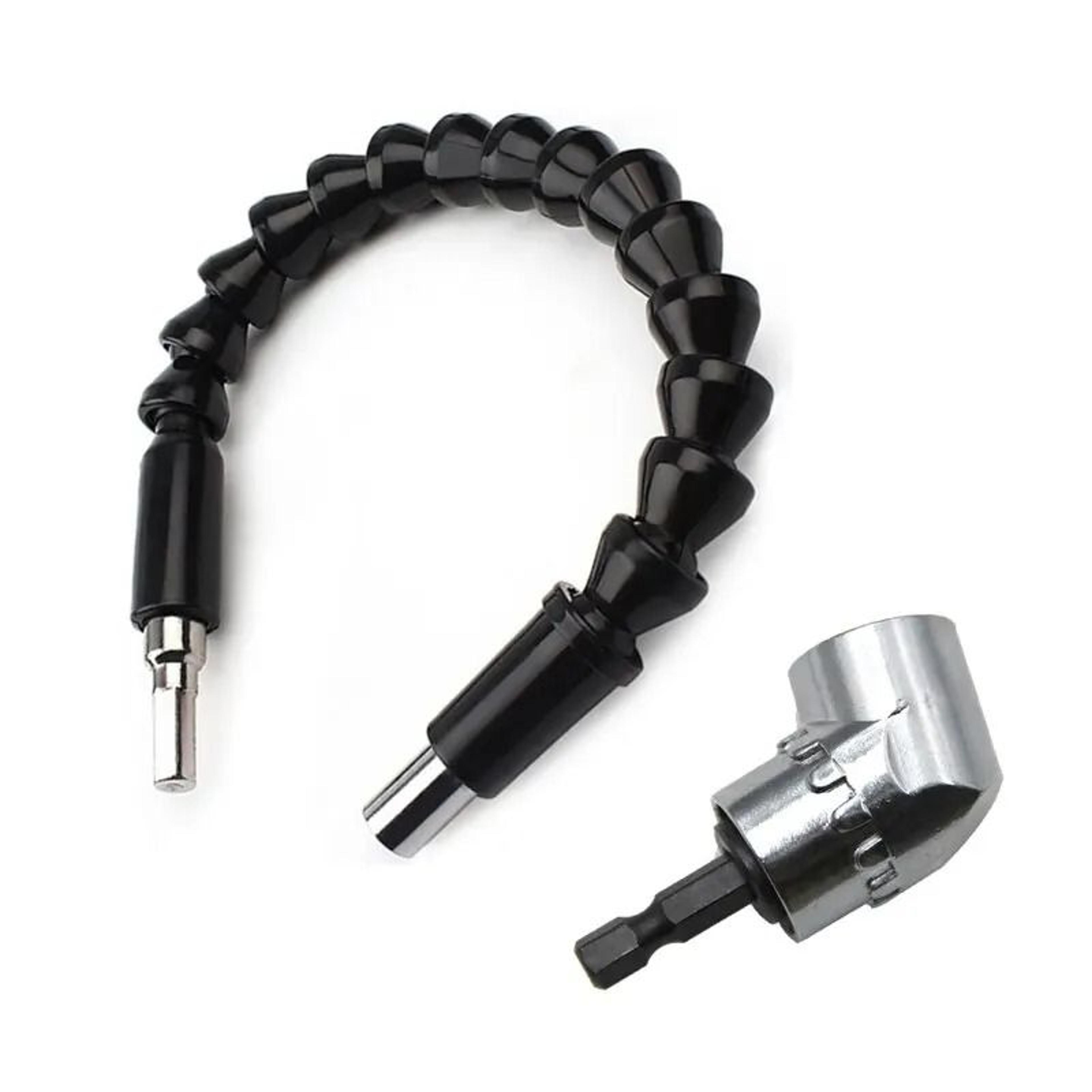 right angle screwdriver adapter with flexible shaft 105 degree drill joint and 300 mm extension