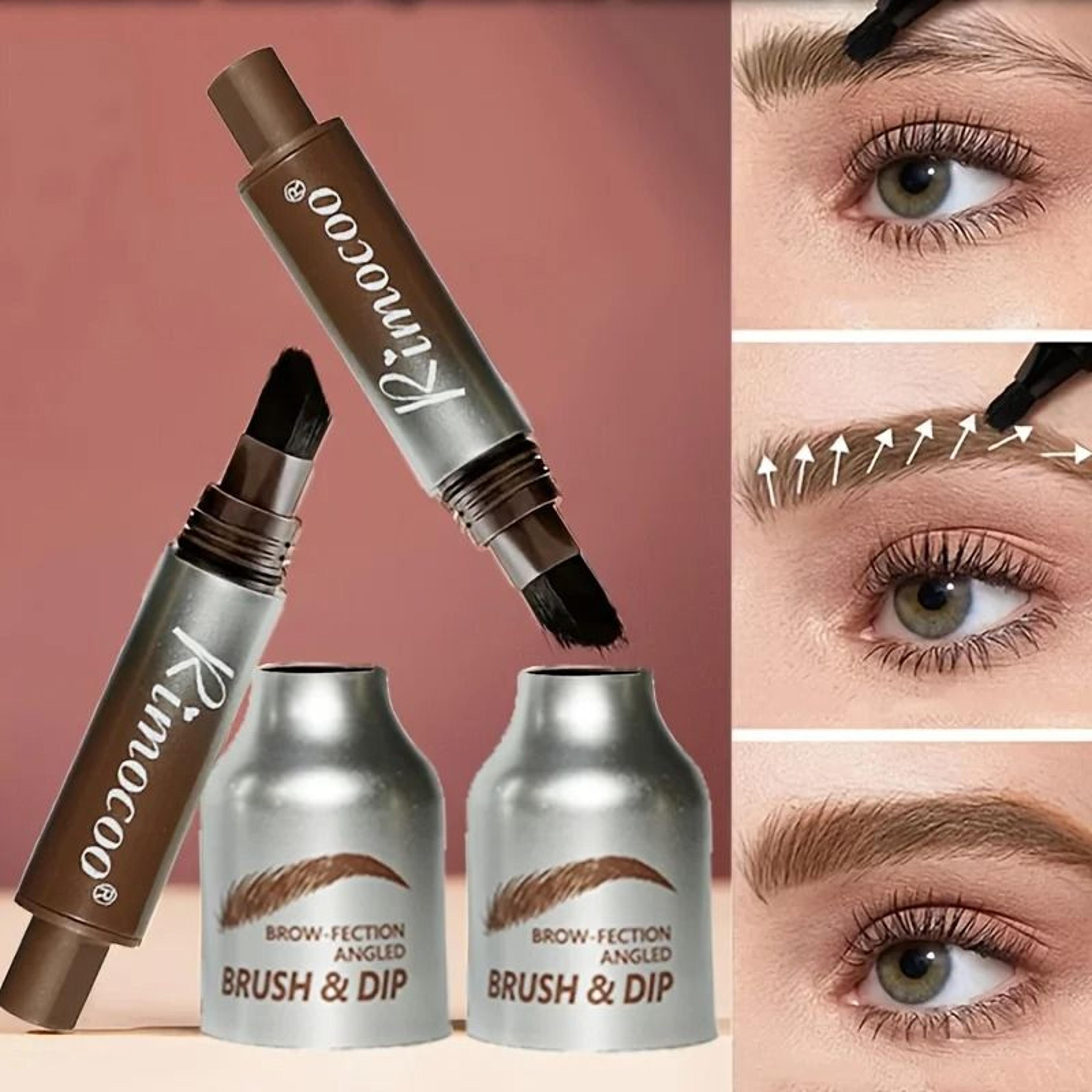 waterproof long-lasting eyebrow tint cream with brush