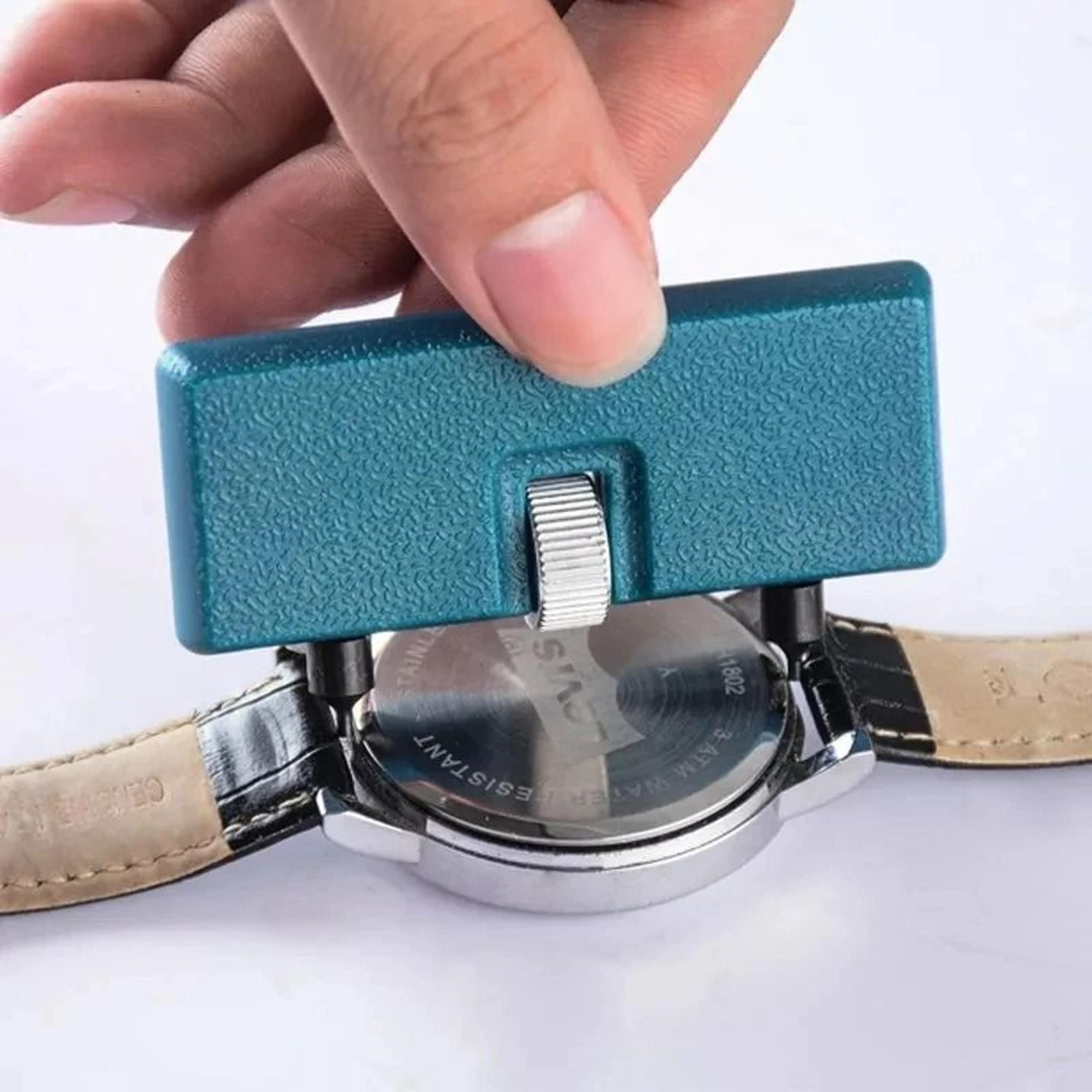 adjustable watch back case opener and battery remover tool