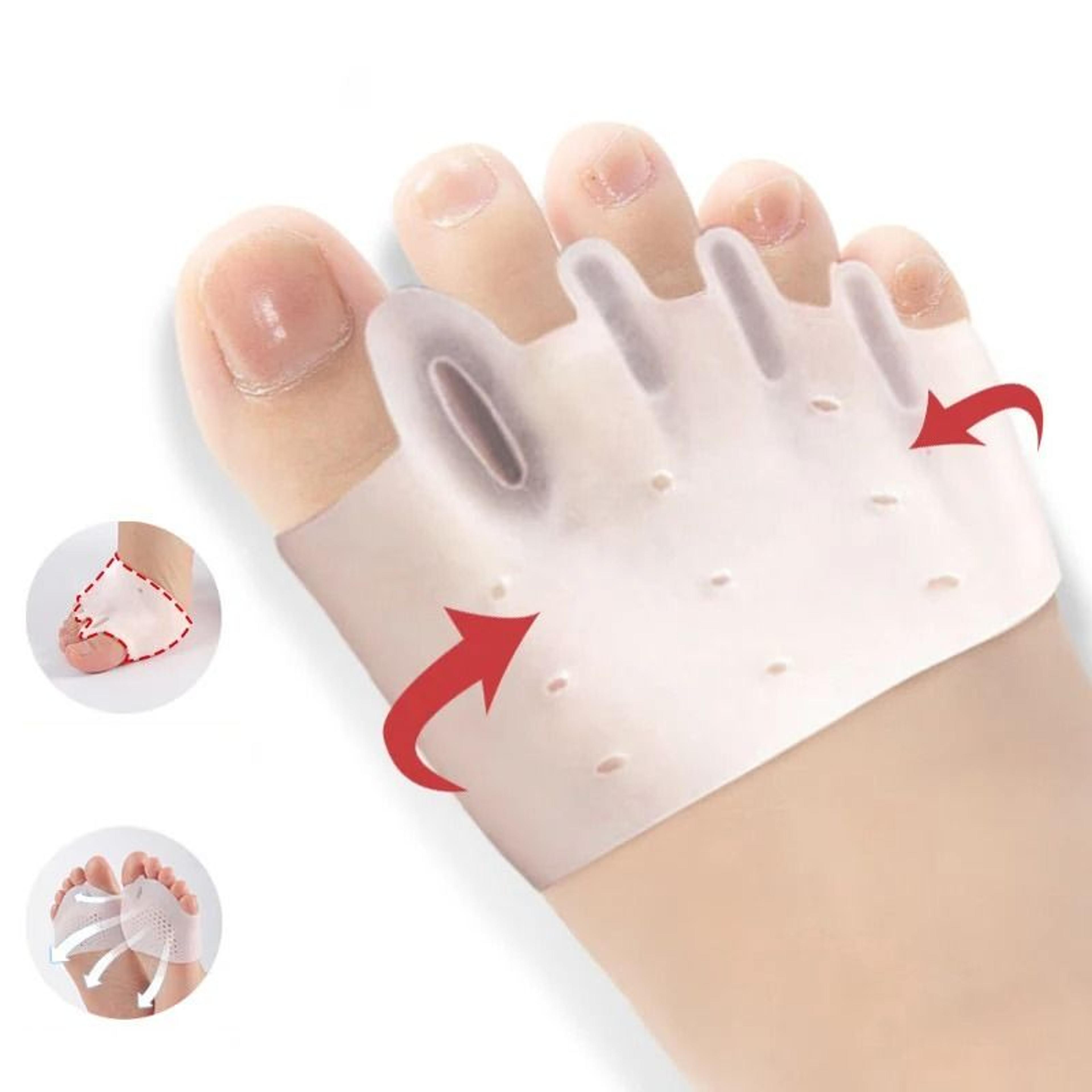 silicone toe separator and toe spacer for alignment and pain relief