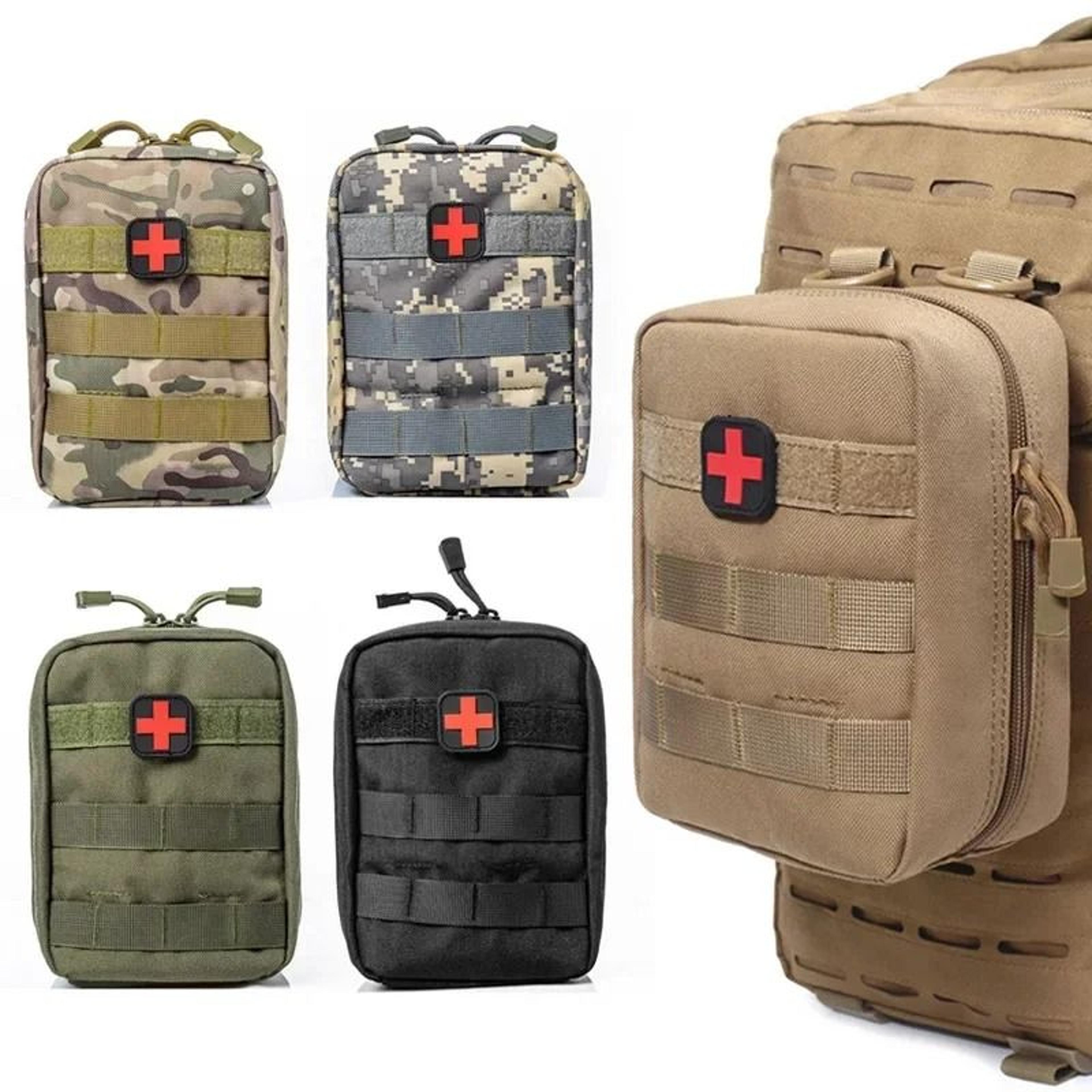 utility molle emt pouch and phone holder for outdoor sports, hiking, and edc gear
