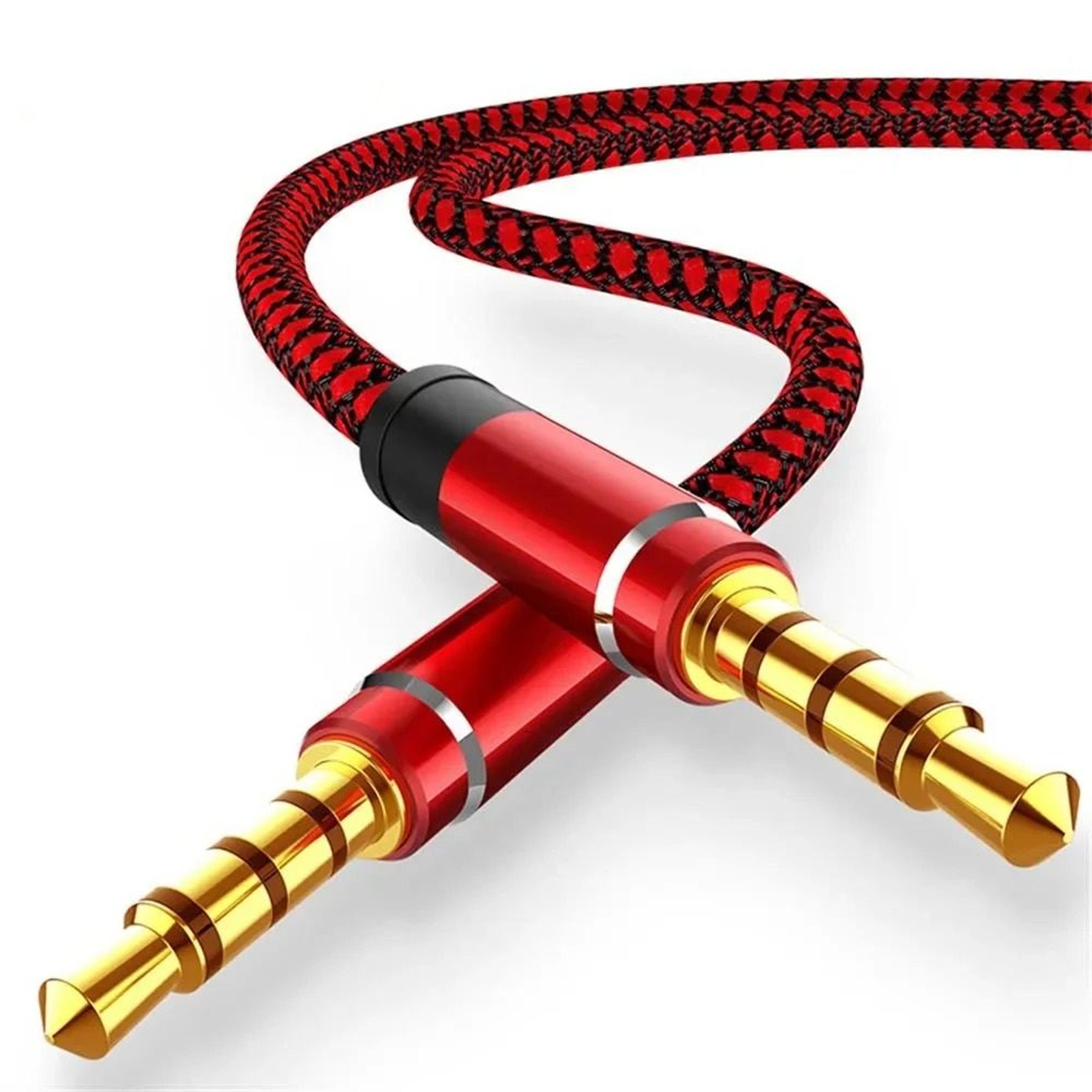 3.5 mm audio cable nylon braided aux cord for phones car stereo and headphones