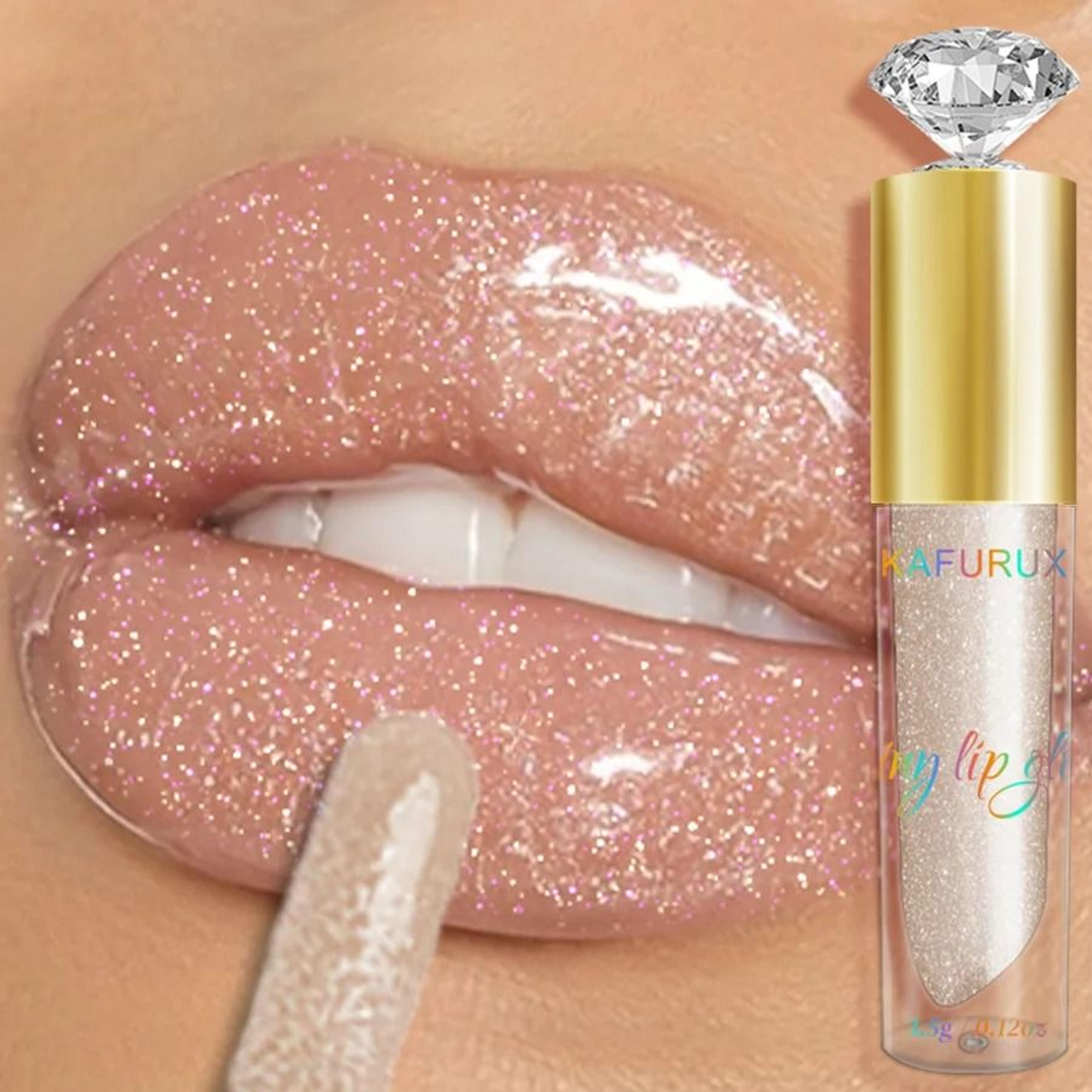 moisturizing diamond shimmer glitter lip gloss