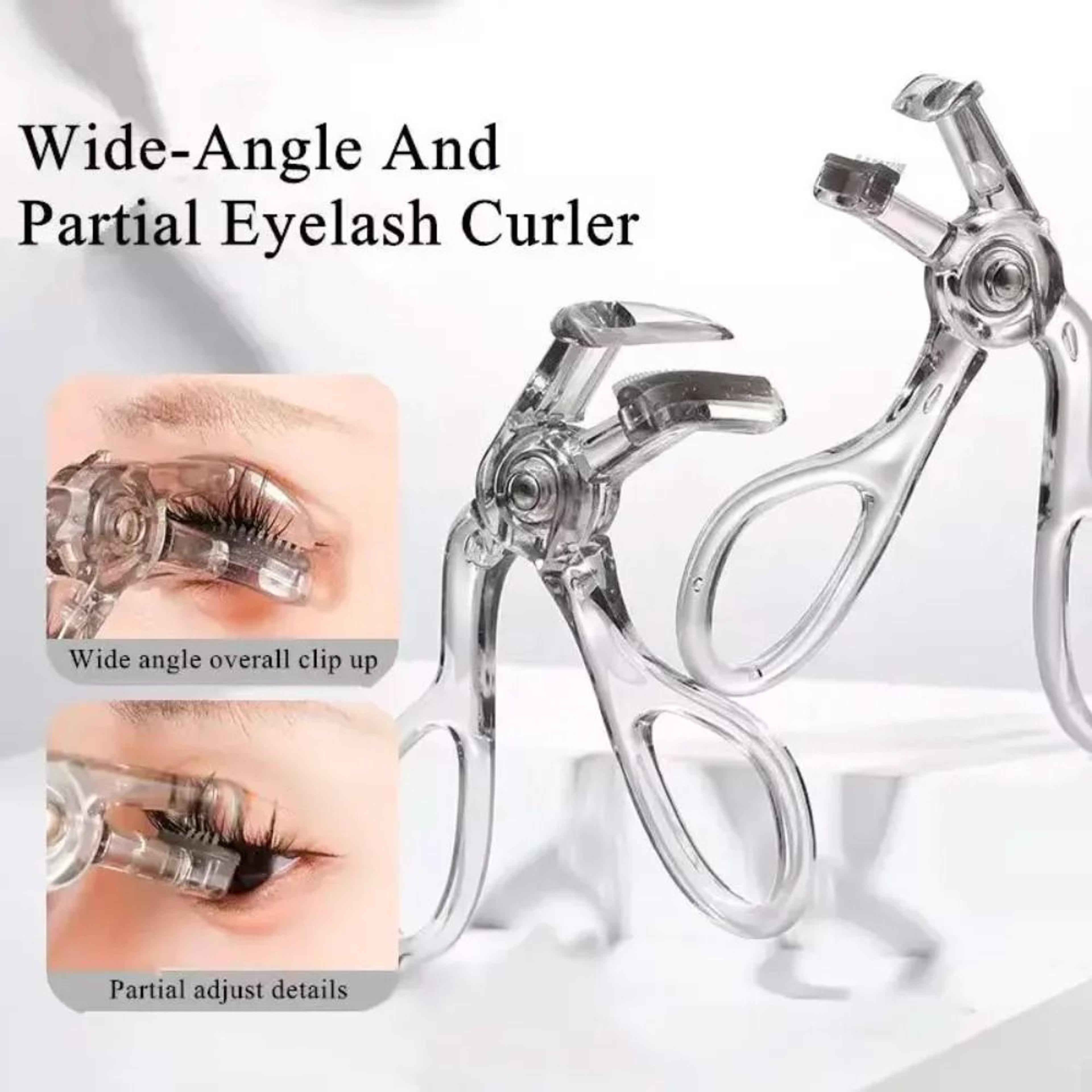 dual type eyelash curler with comb for natural long lasting curl