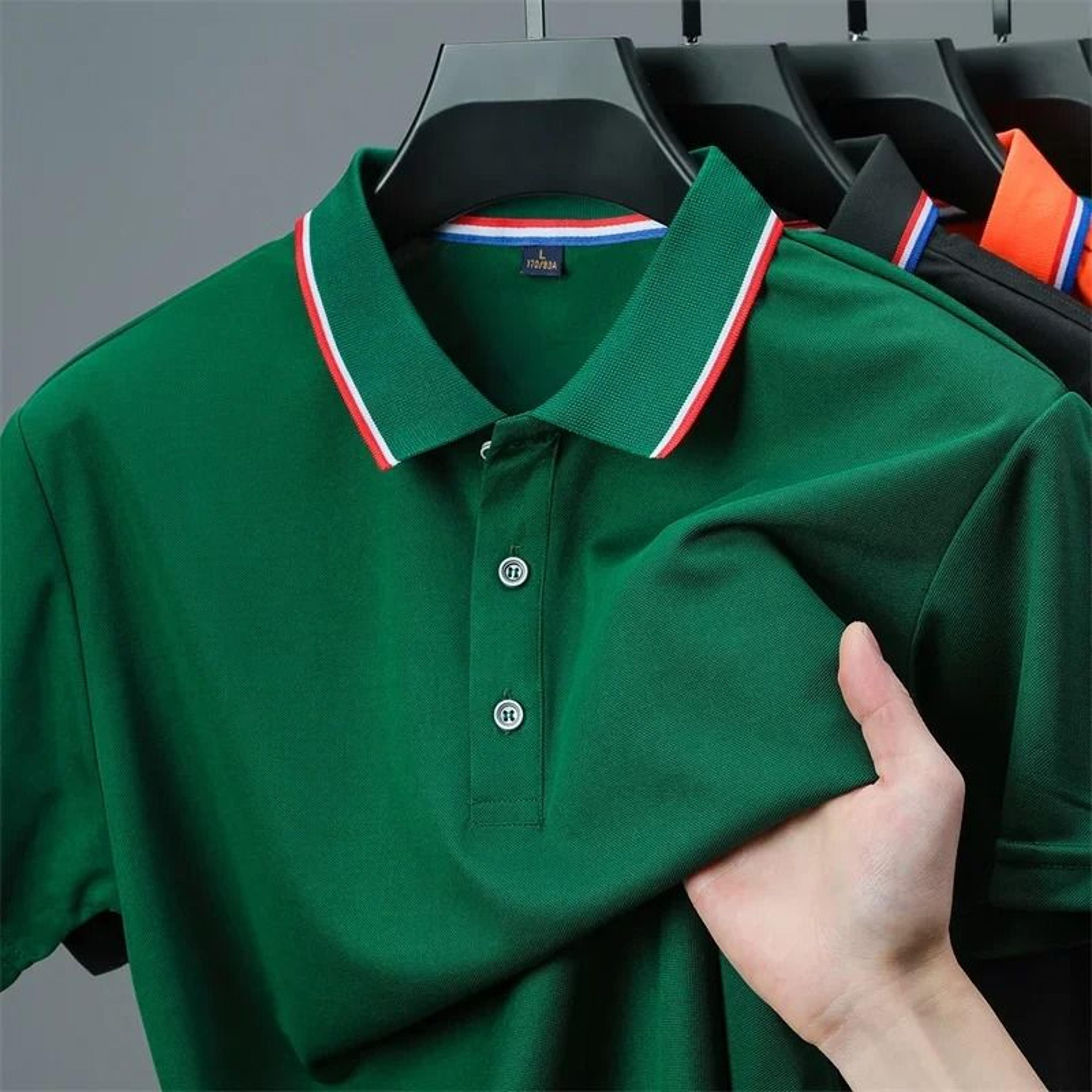 mens casual short sleeve polo shirt for summer comfort