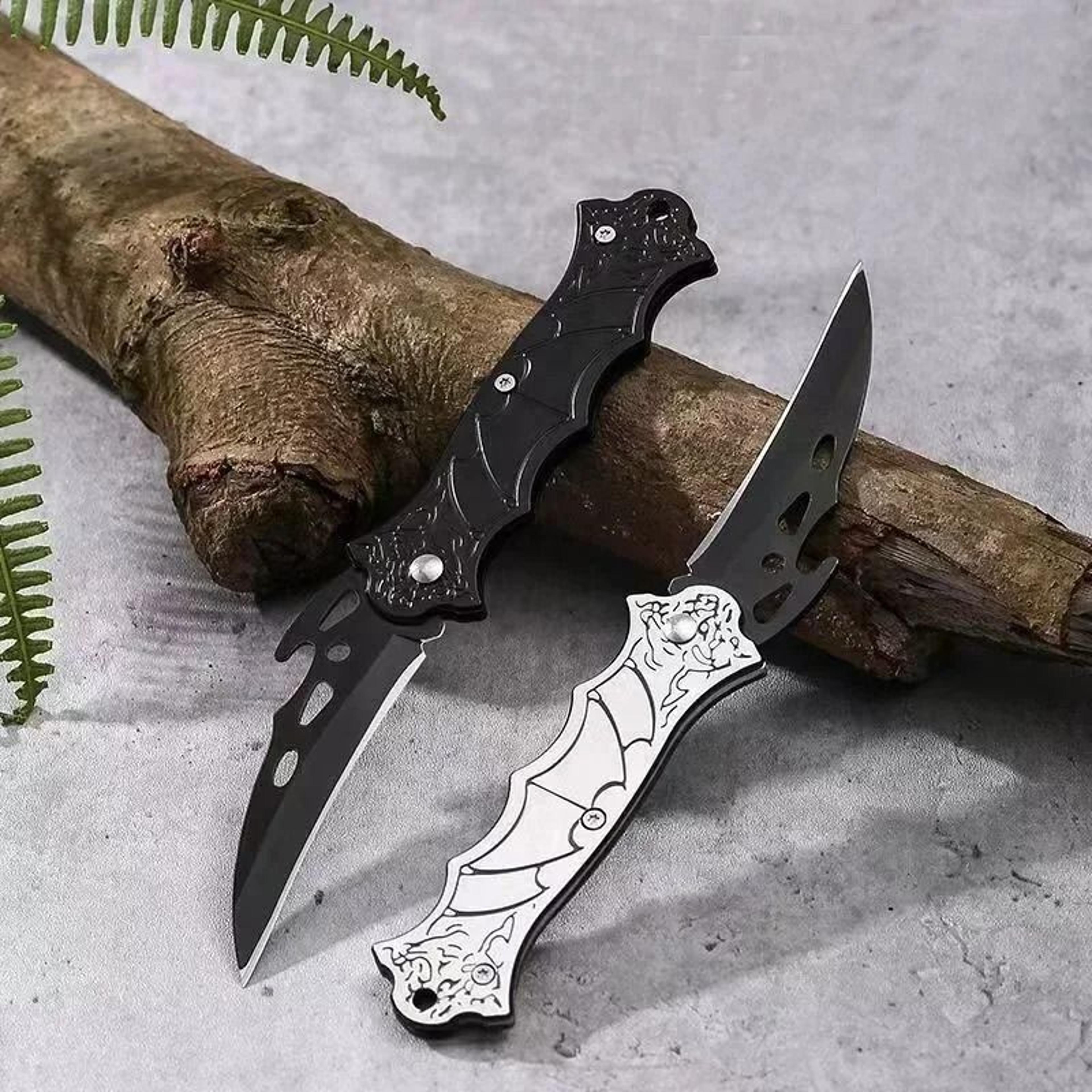 portable folding pocket knife with keychain clip