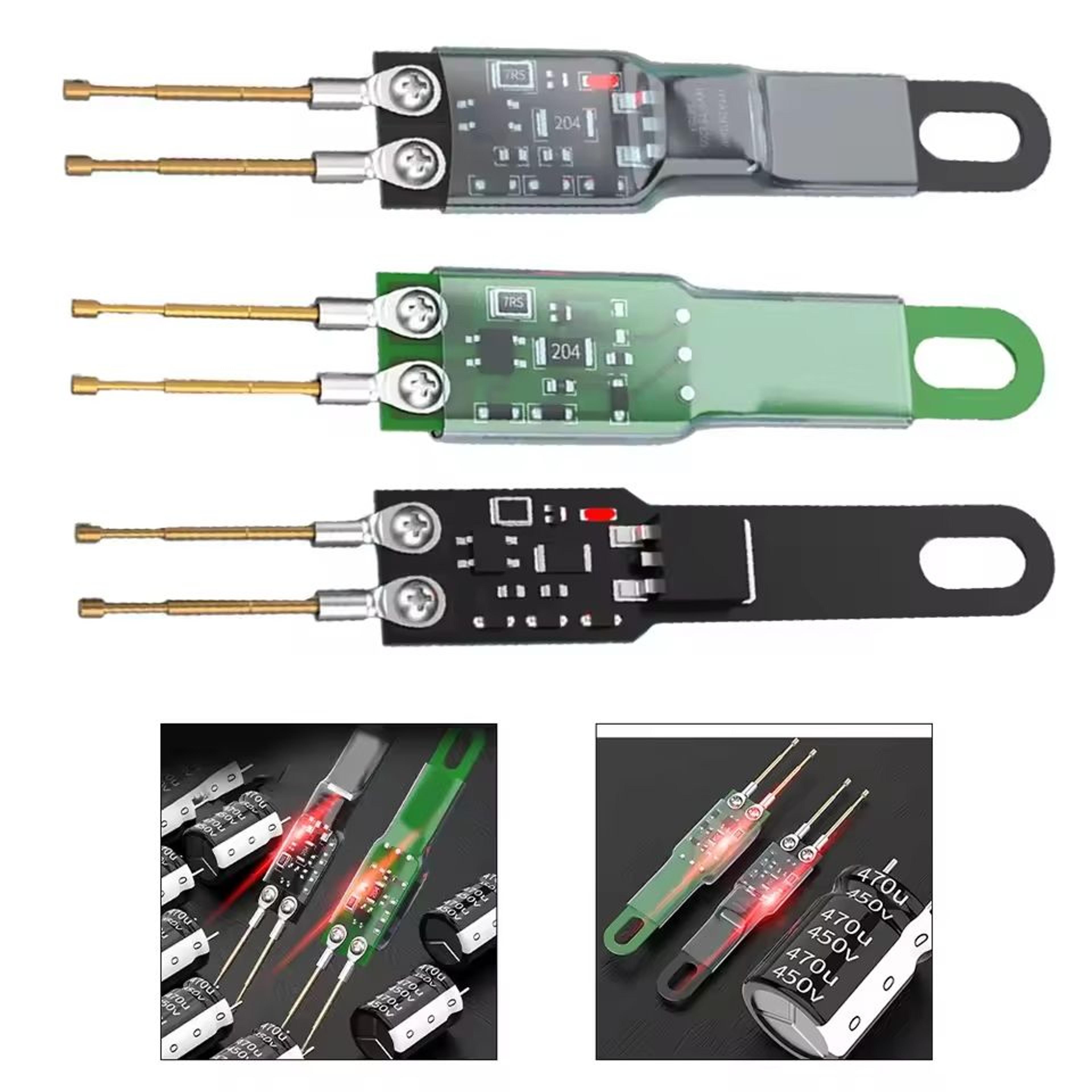 capacitor discharge pen for safe high voltage capacitor discharging