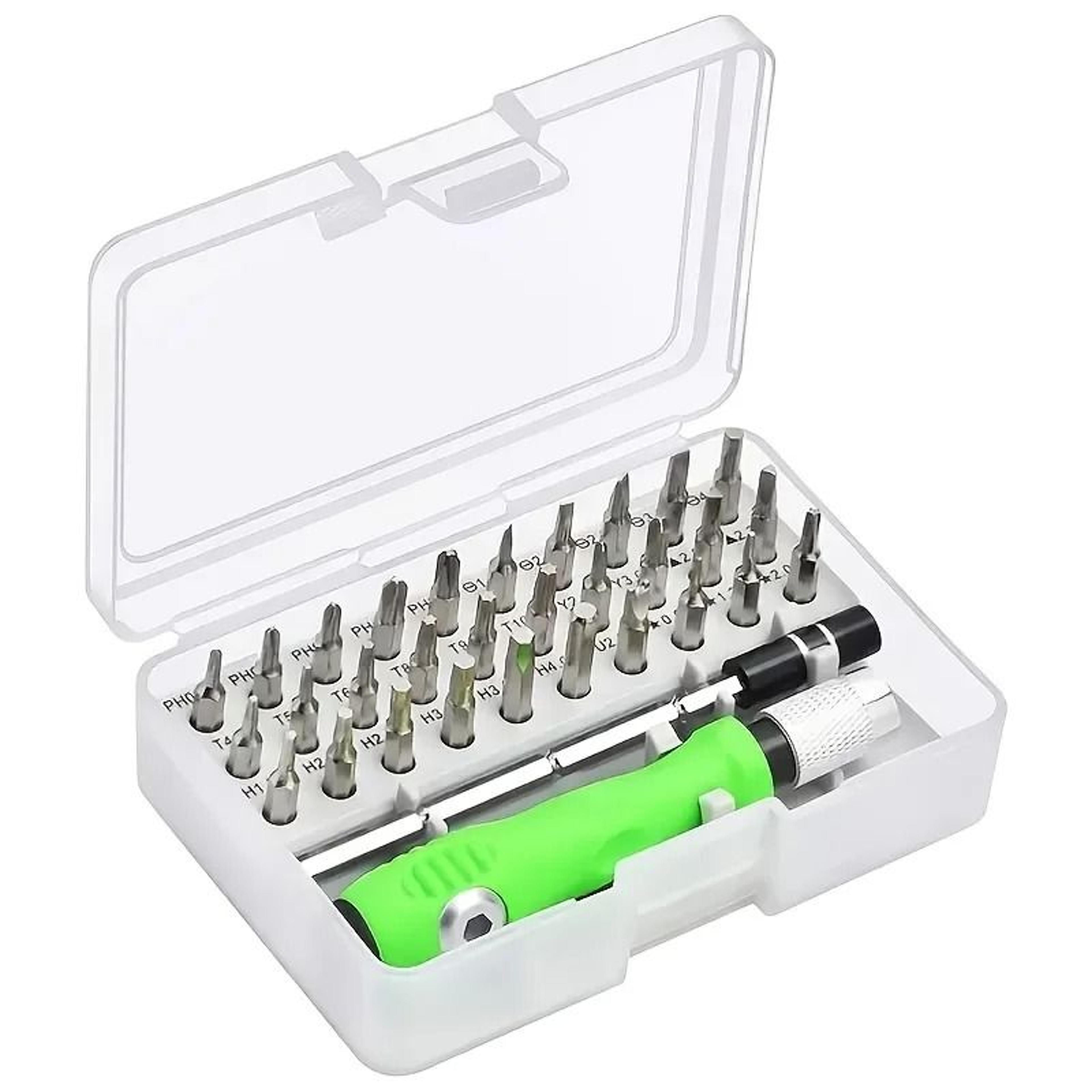 portable precision screwdriver set with magnetic tips