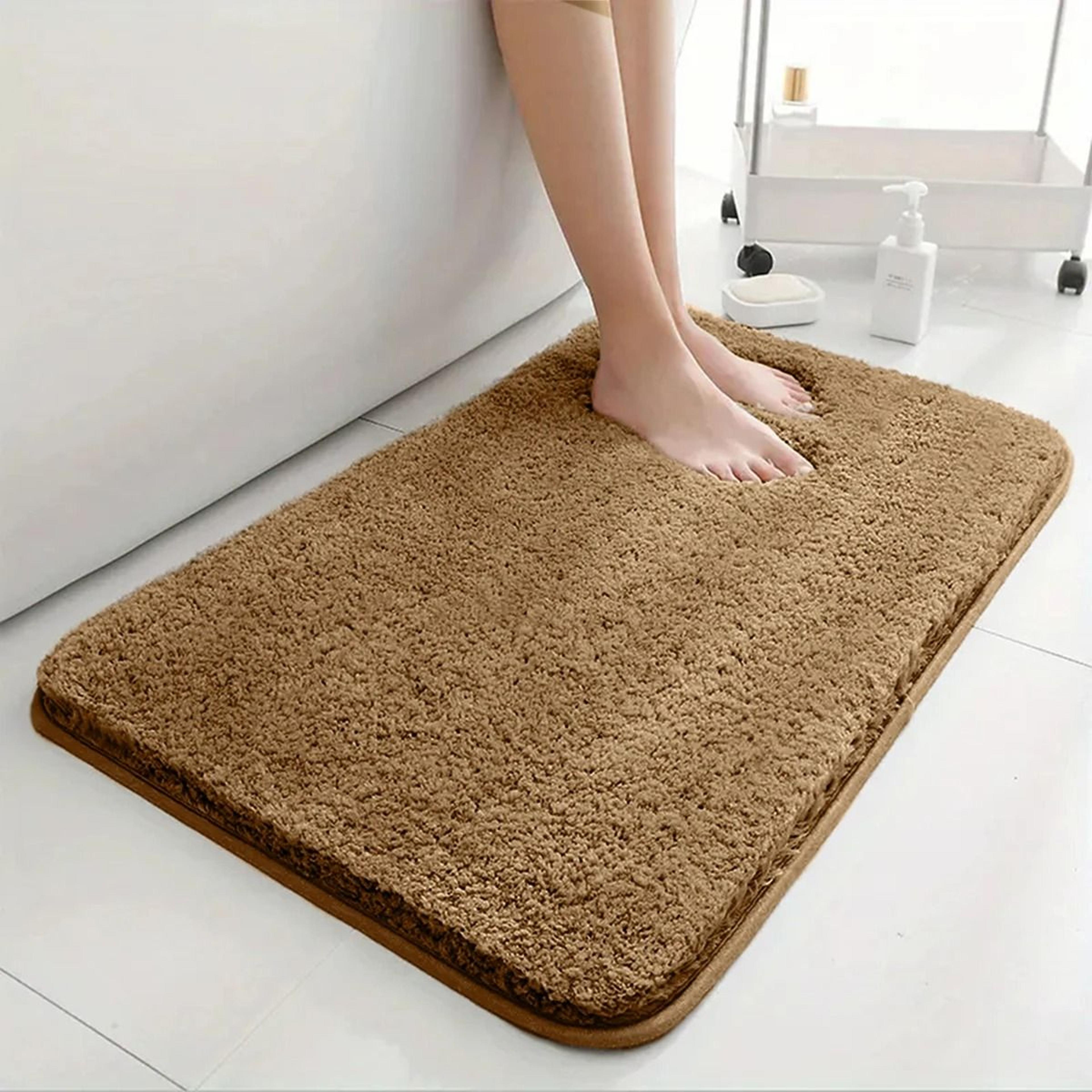 super absorbent anti slip bathroom floor mat