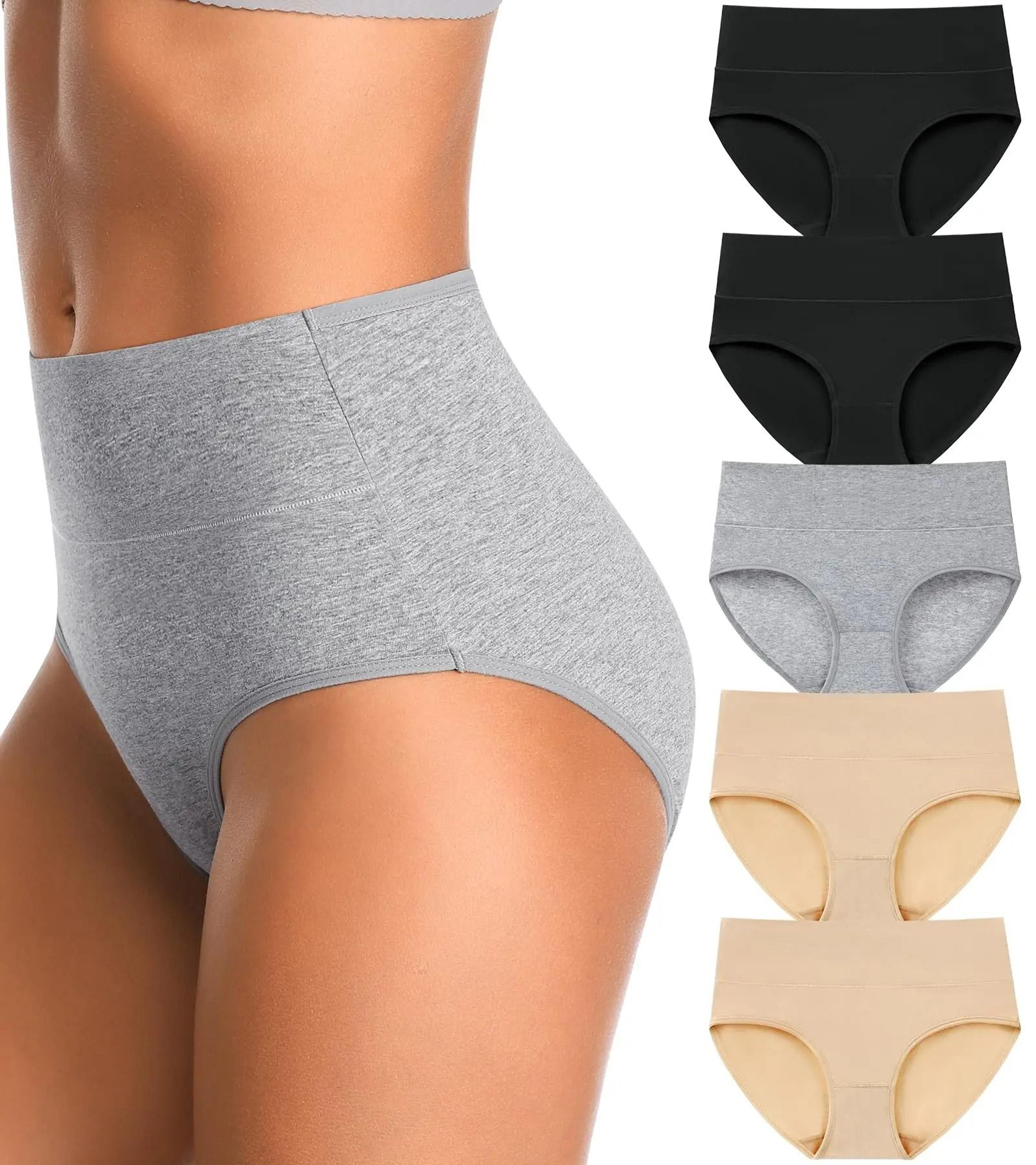 high waist cotton panties for women, 4 piece slimming comfort set