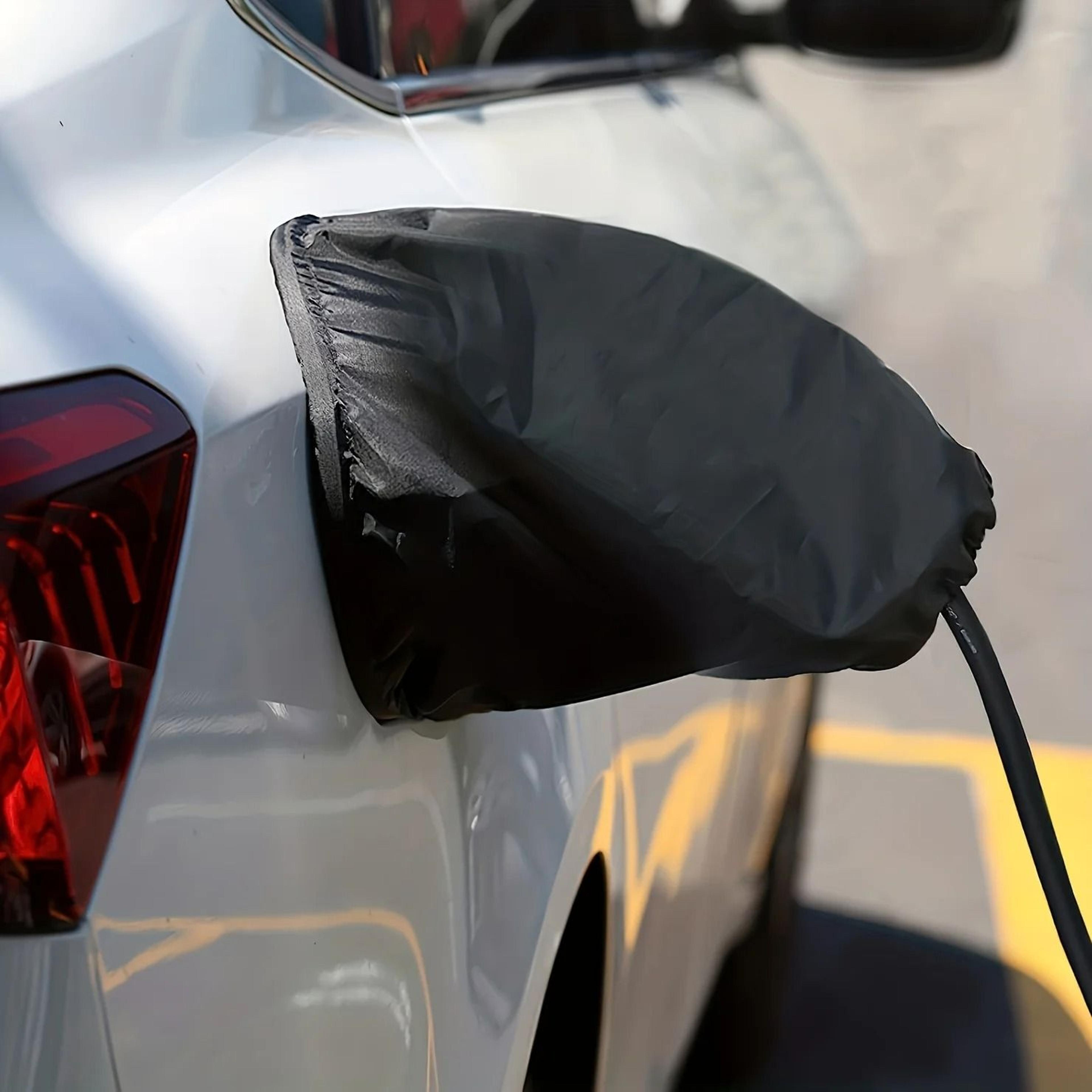 magnetic ev charger port cover for weather protection and heat insulation