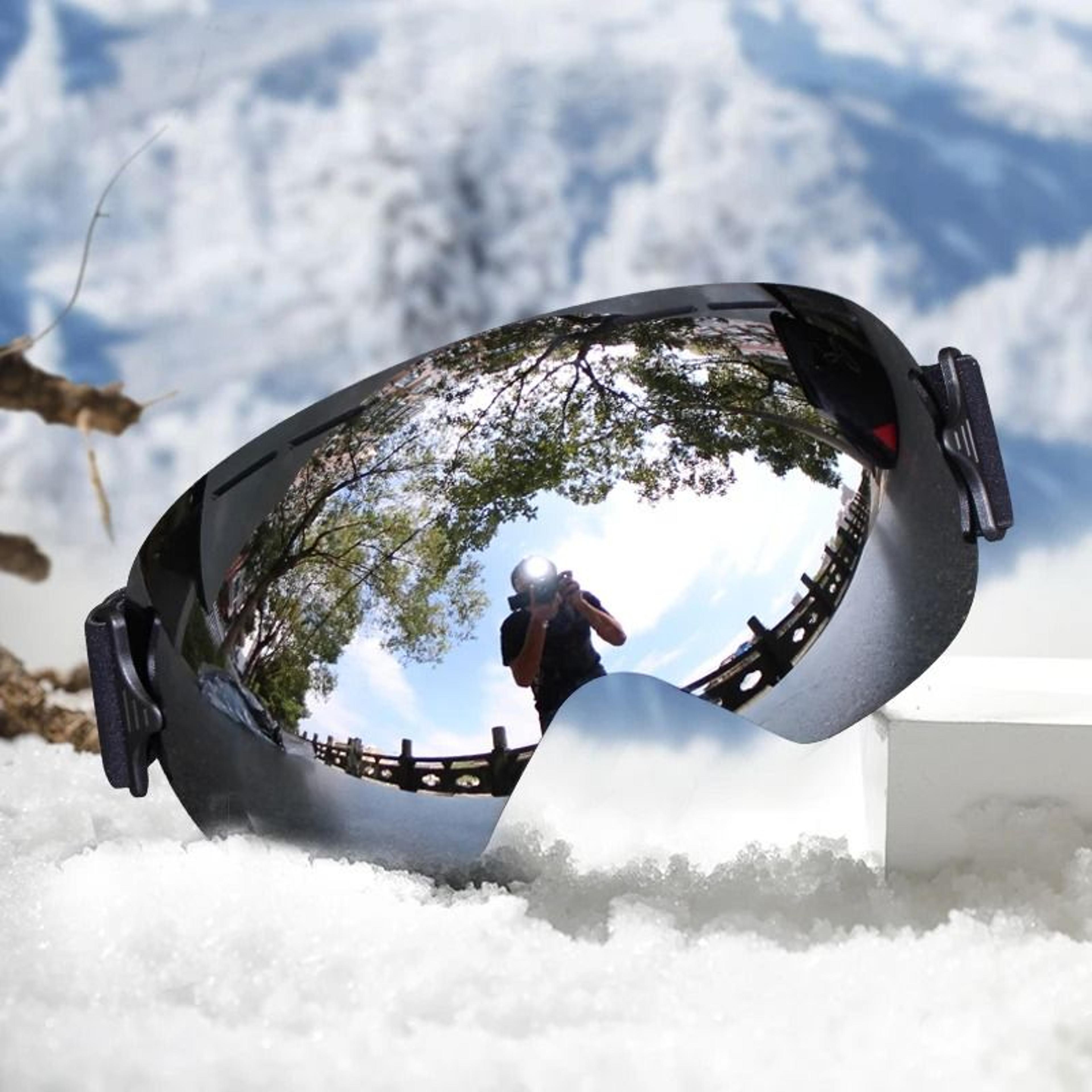 lightweight uv400 ski goggles anti fog snowboarding eyewear for winter sports