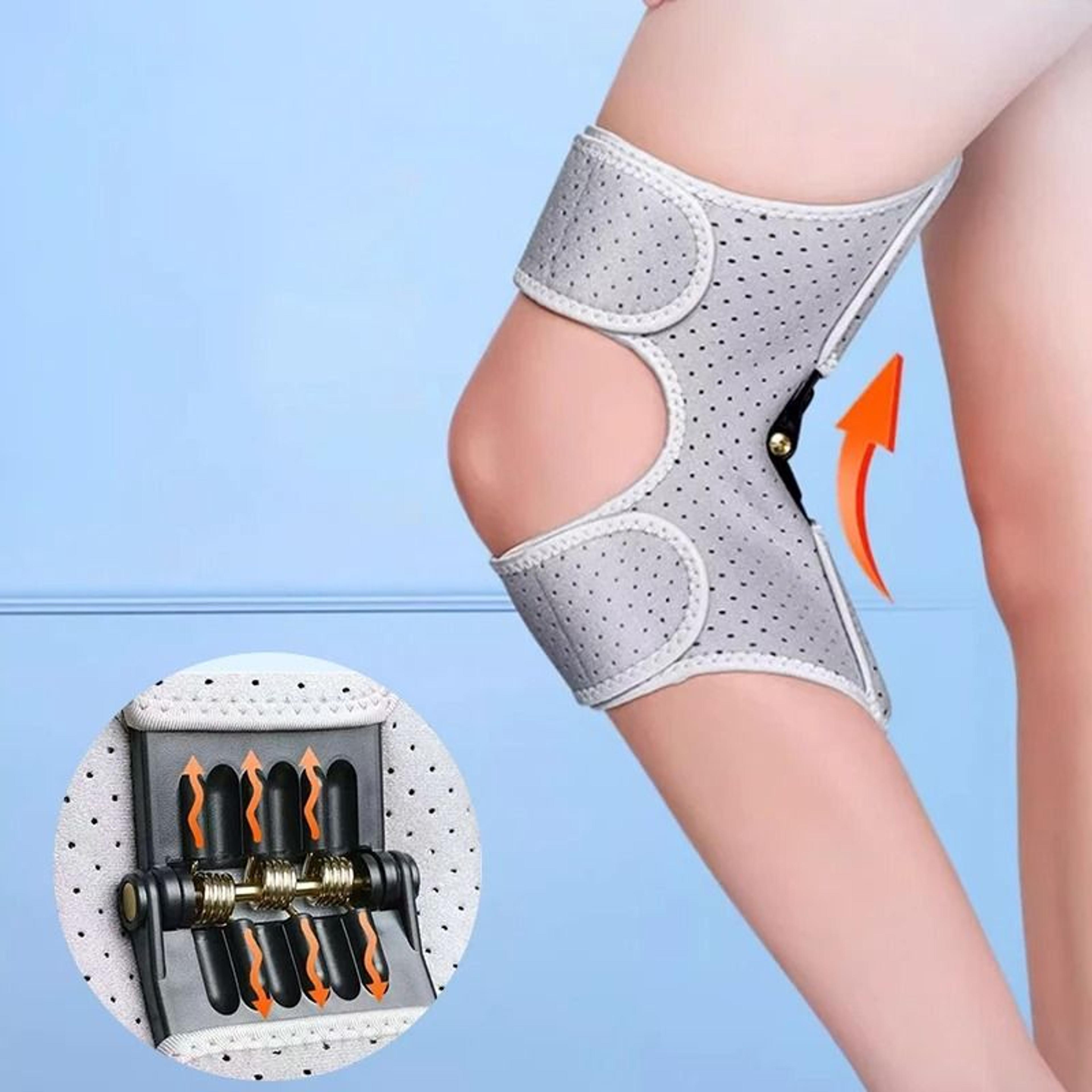 knee booster power support brace with assisted walking stabilizer