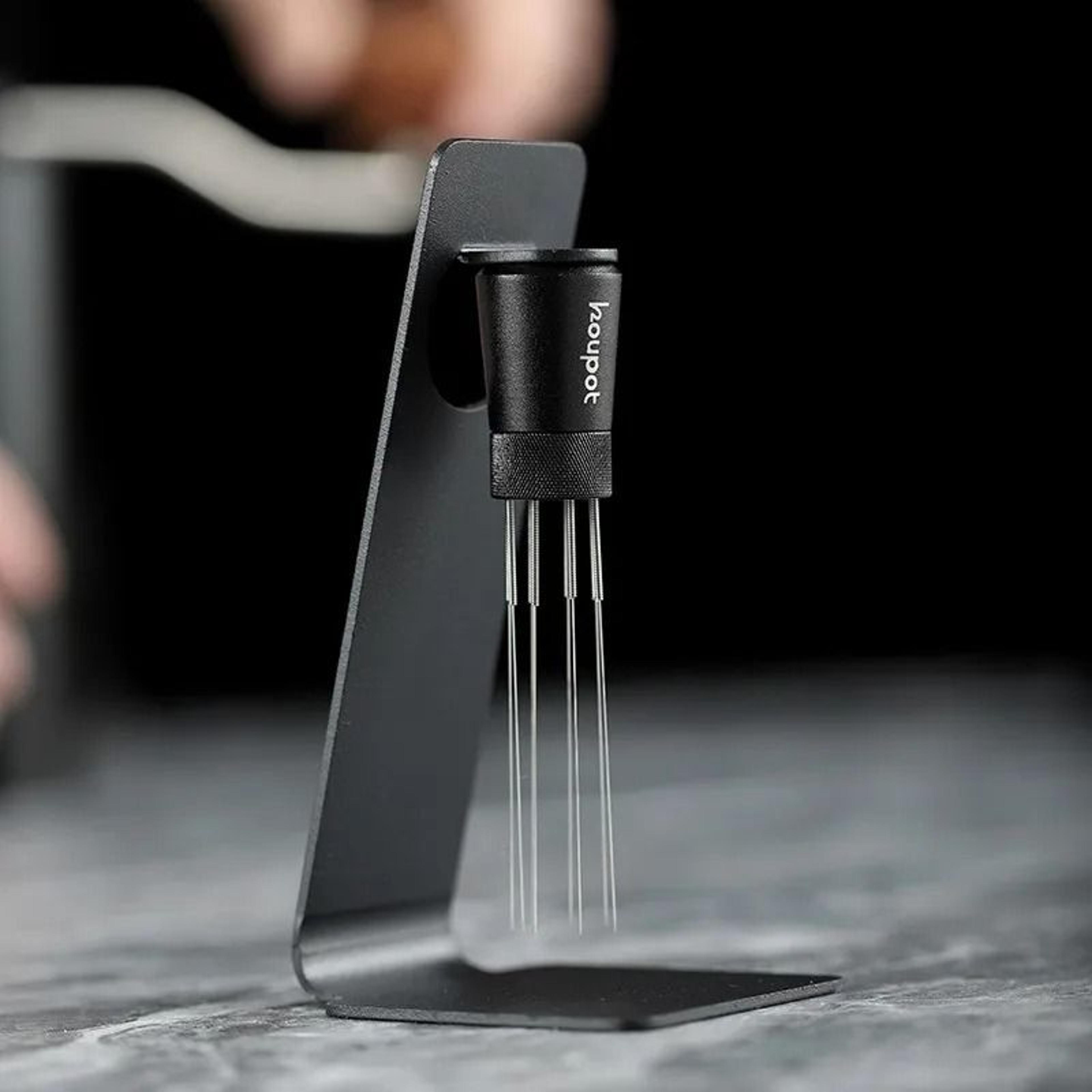 espresso coffee stirrer needle tool with magnetic stand
