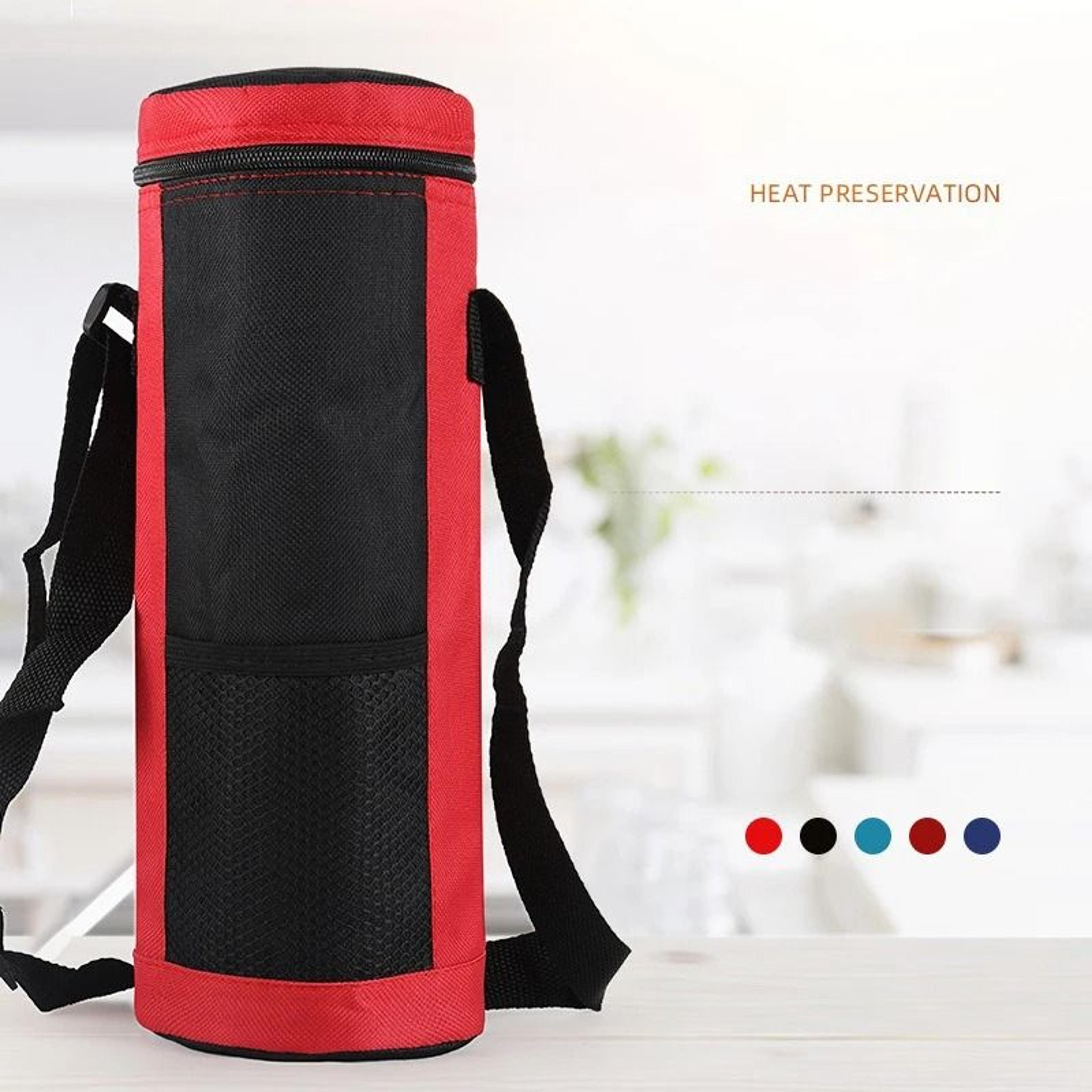 portable insulated cooler bag for bottles and drinks