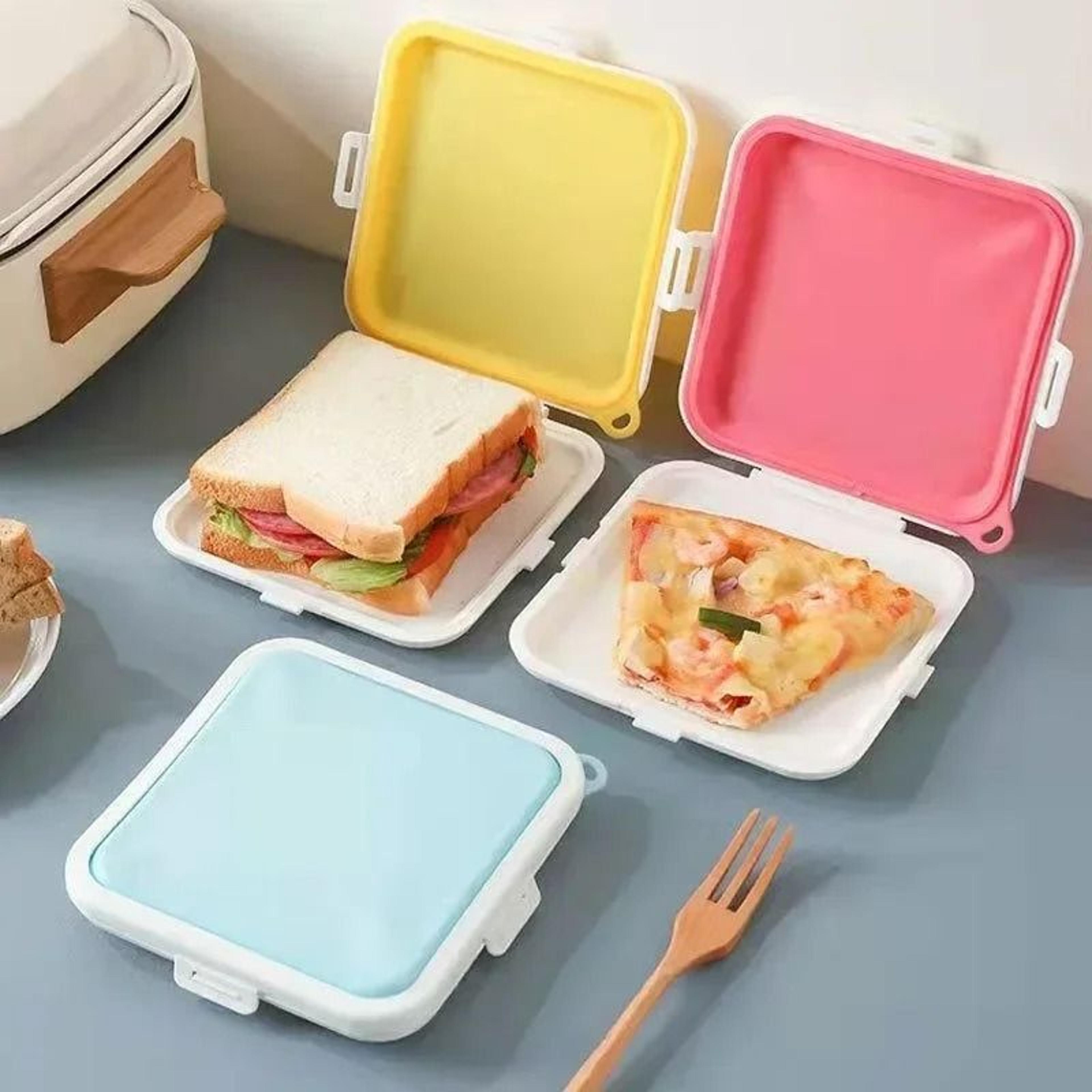 reusable sandwich storage box with hanging loop