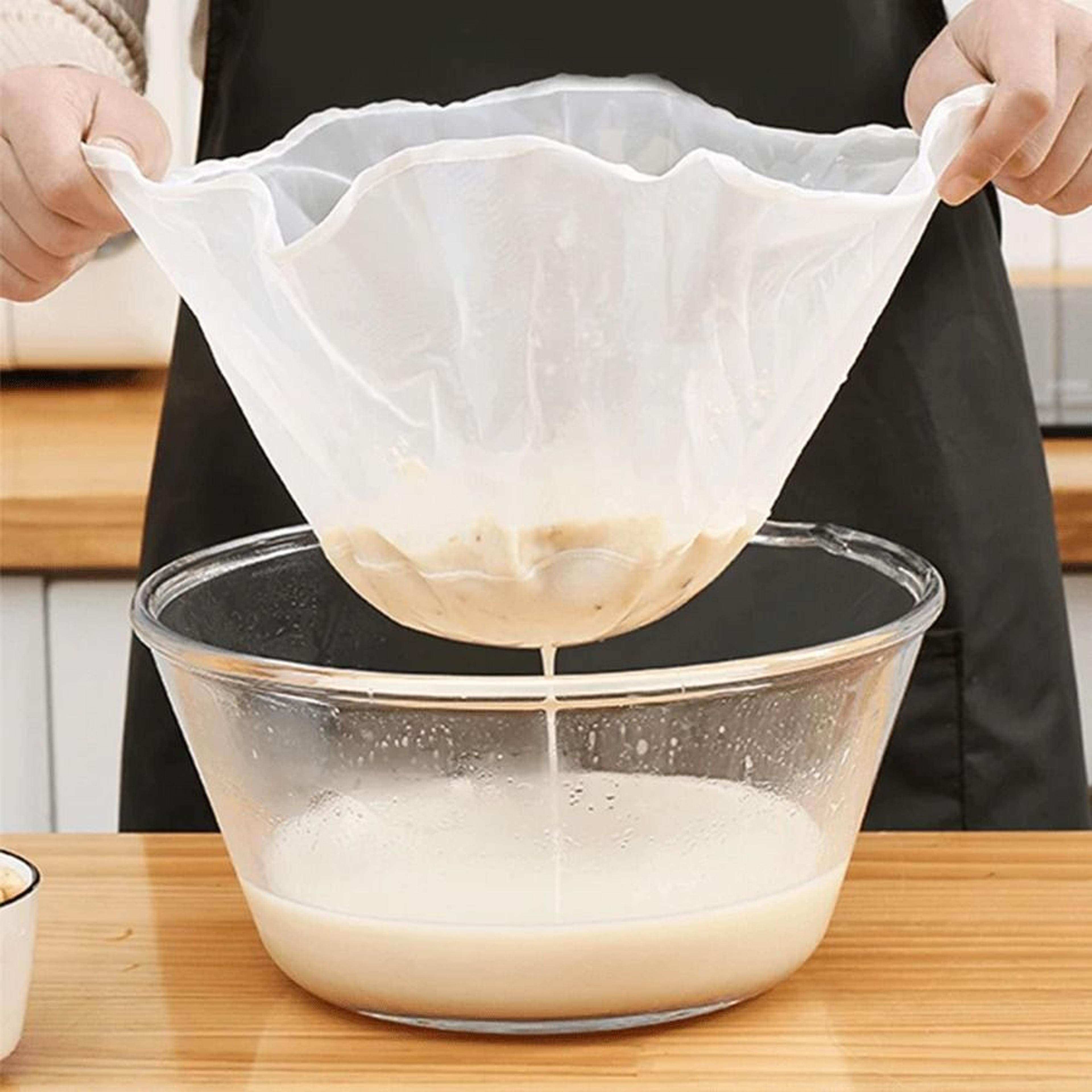 reusable fine mesh cheese cloth bags for straining and filtering