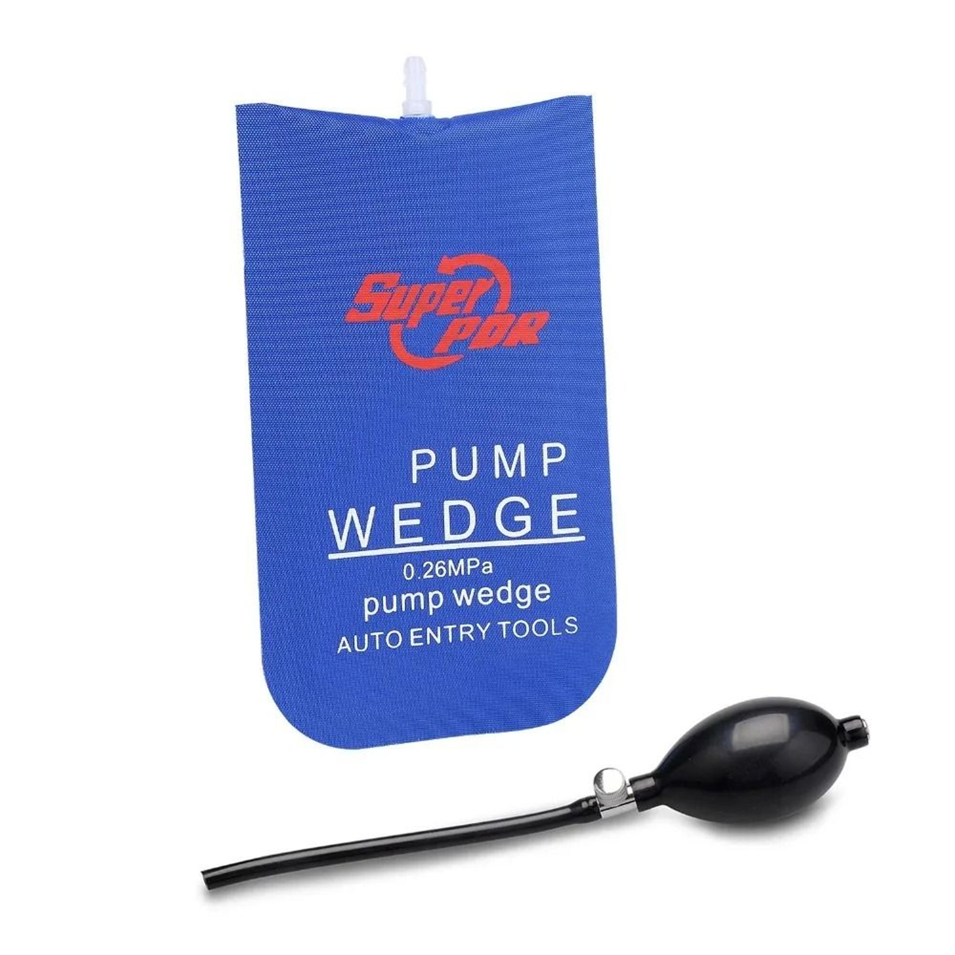 inflatable pump wedge tool for car door and precision lifting