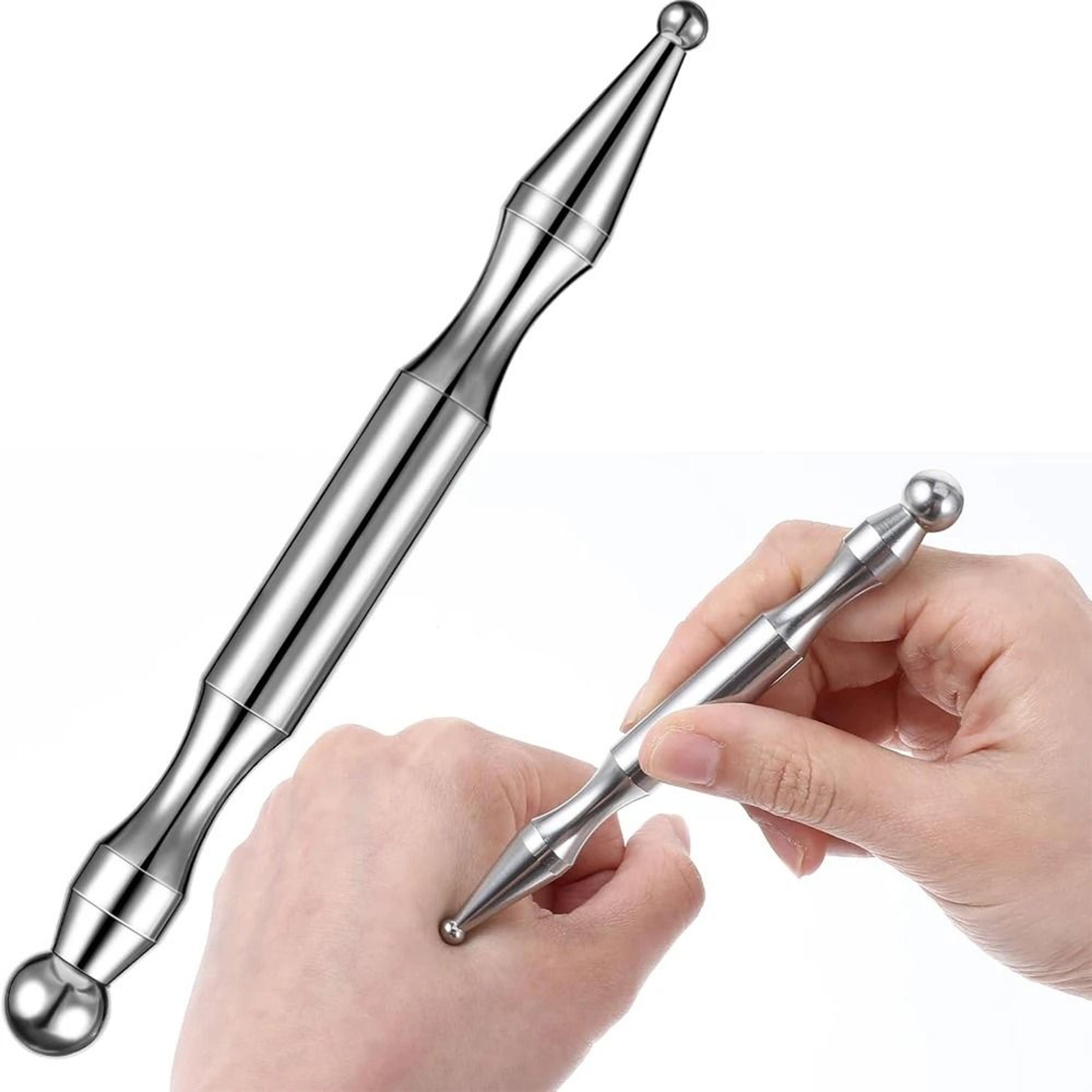stainless steel dual head acupressure massage bar