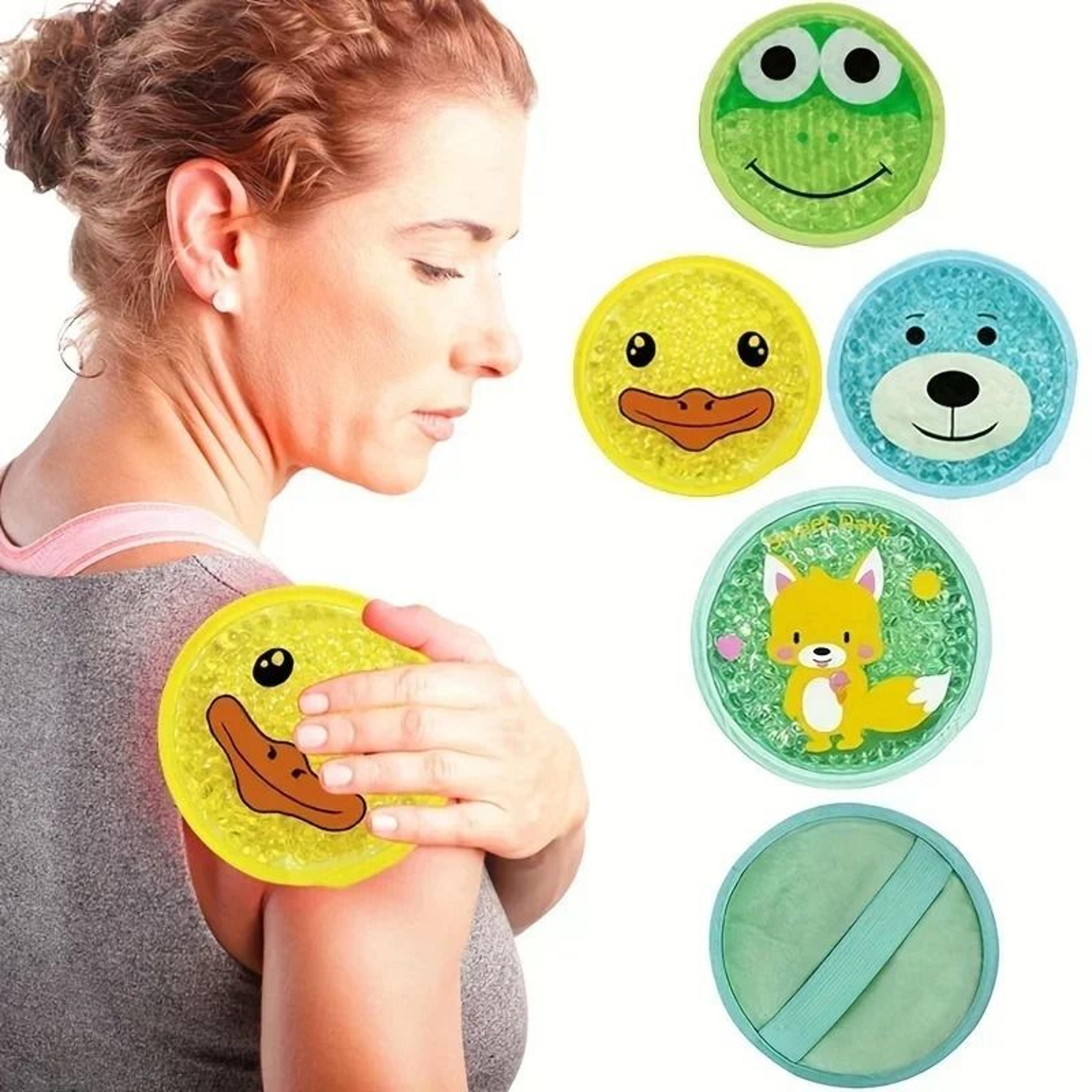 reusable cartoon gel ice pack for hot and cold therapy