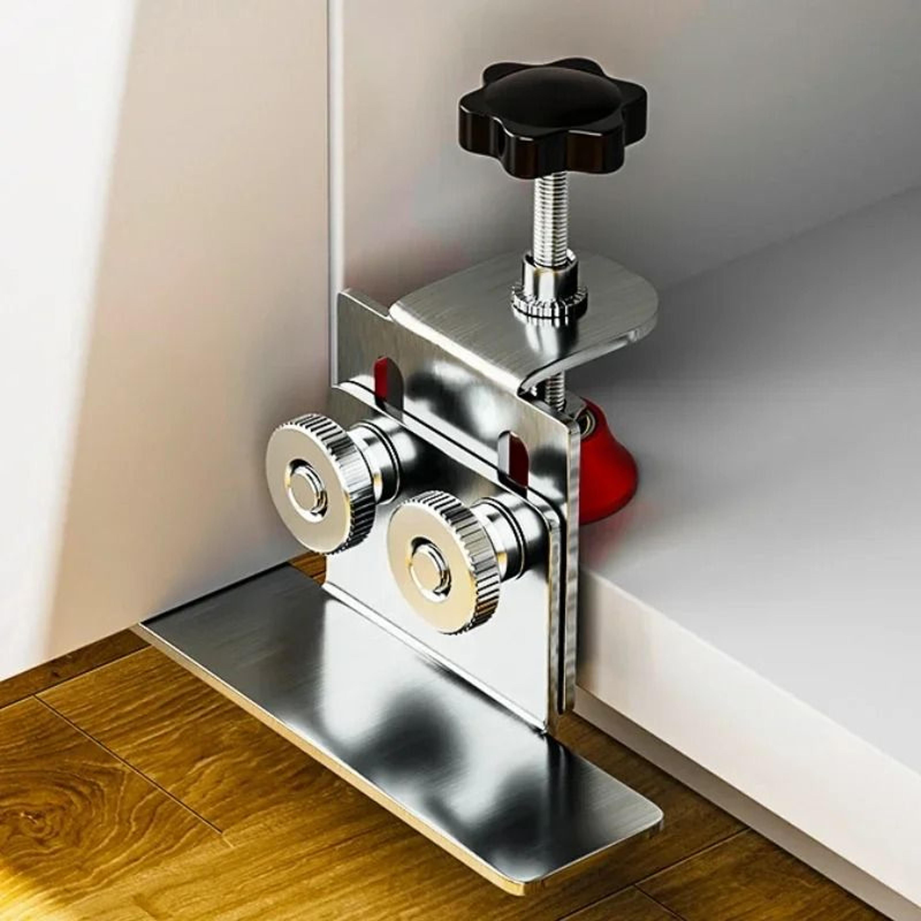 stainless steel cabinet door installation locator jig