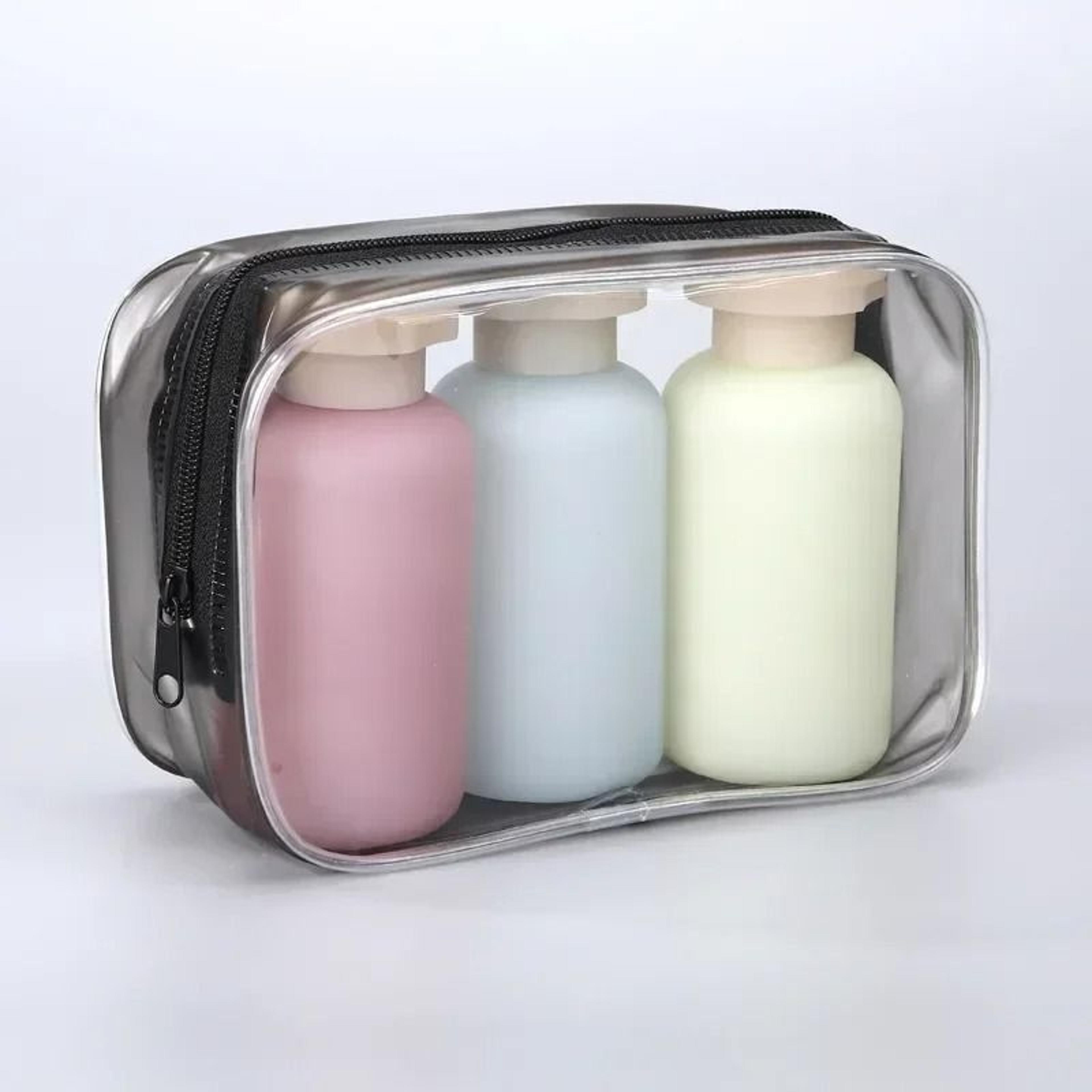 silicone travel bottles set with leak proof design