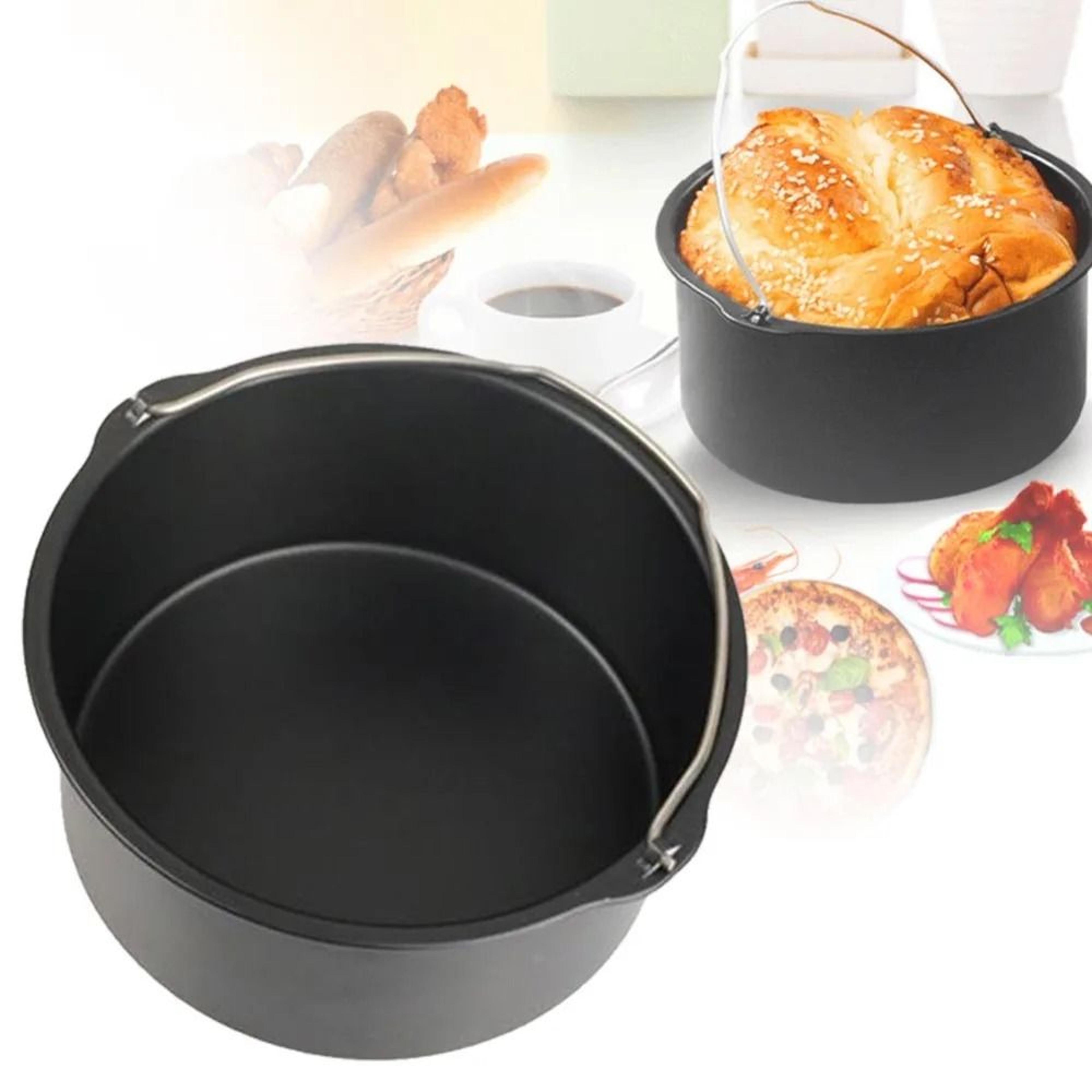 non stick air fryer baking pan for cakes and pizza