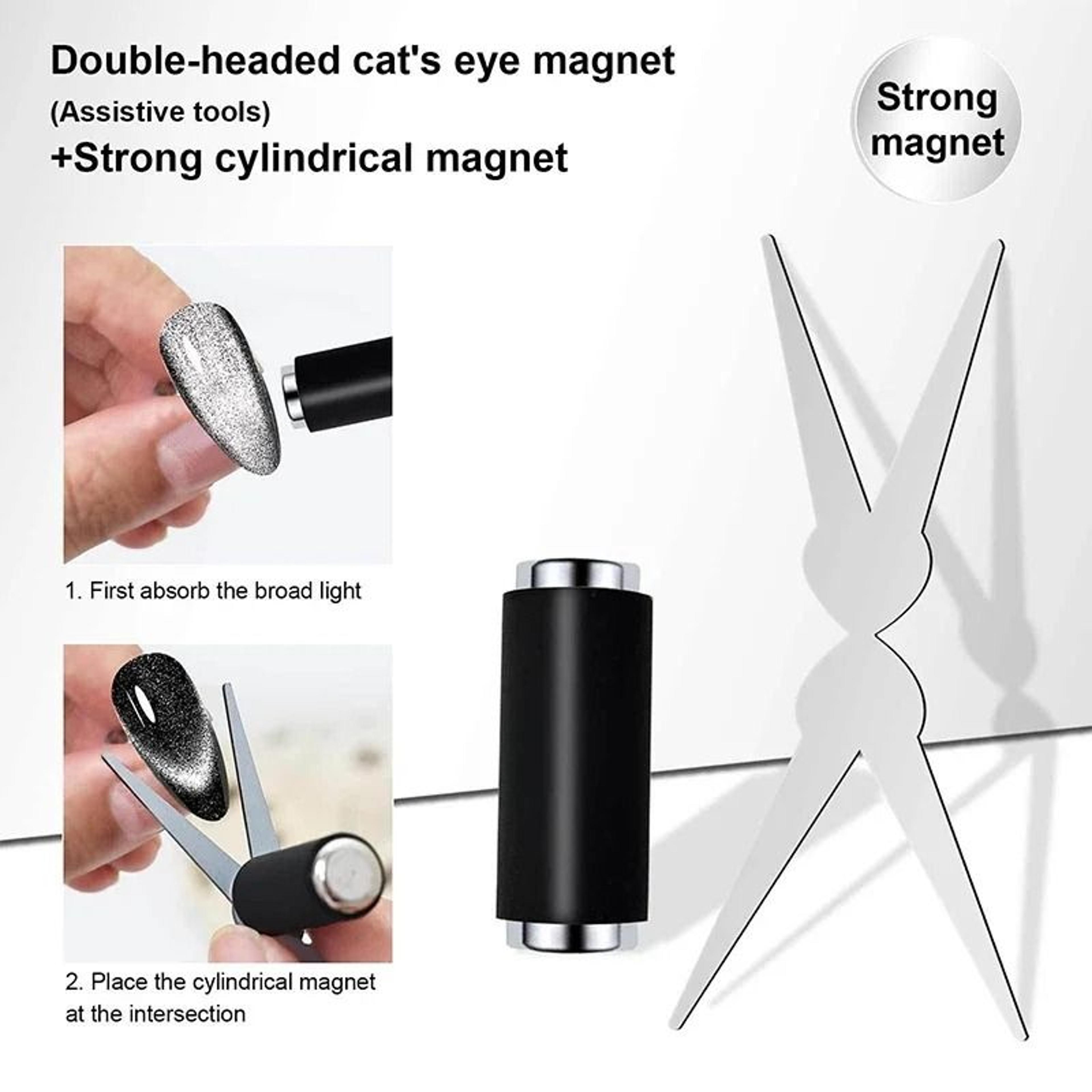 y shape cat eye nail magnet tool for gel polish