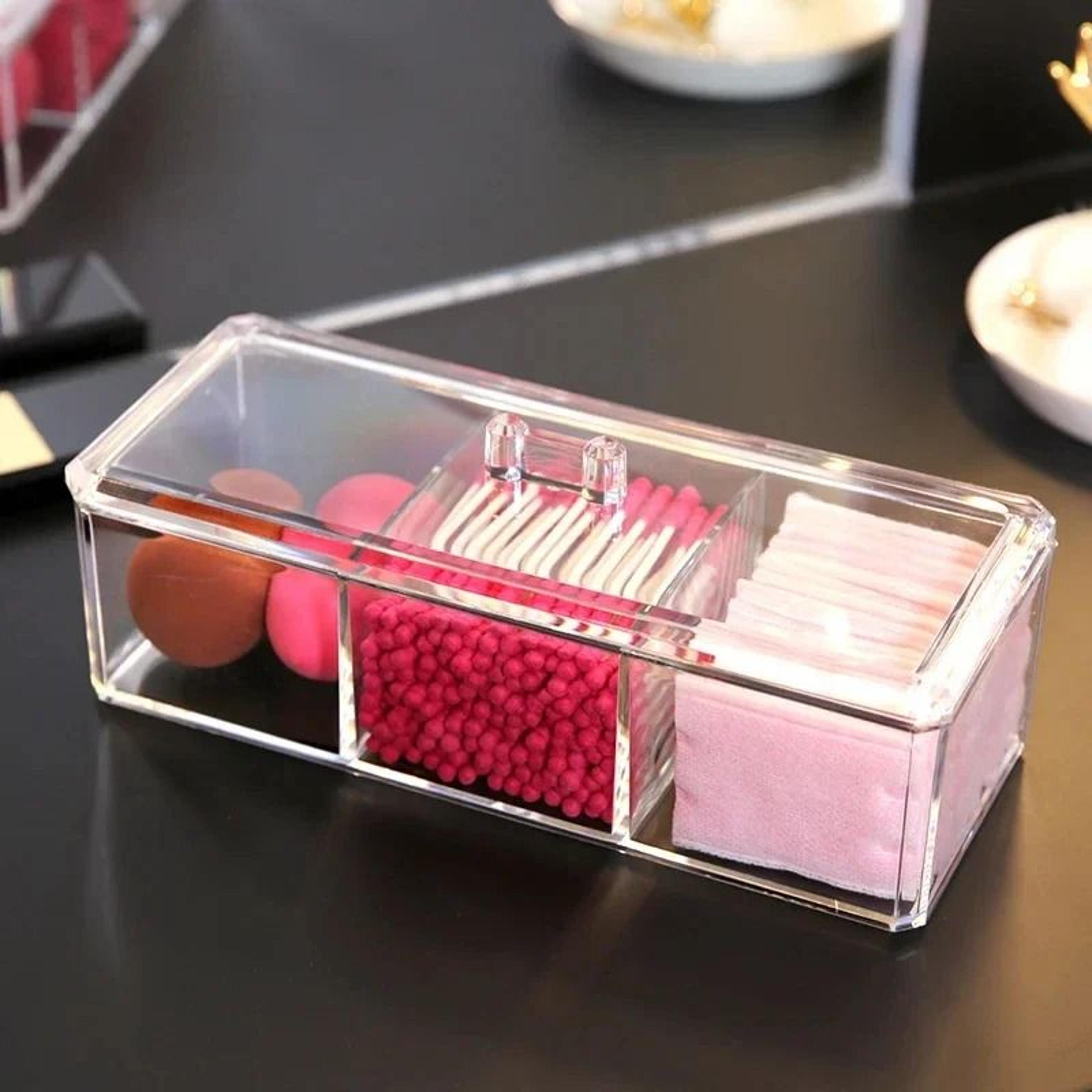 transparent acrylic makeup organizer storage box