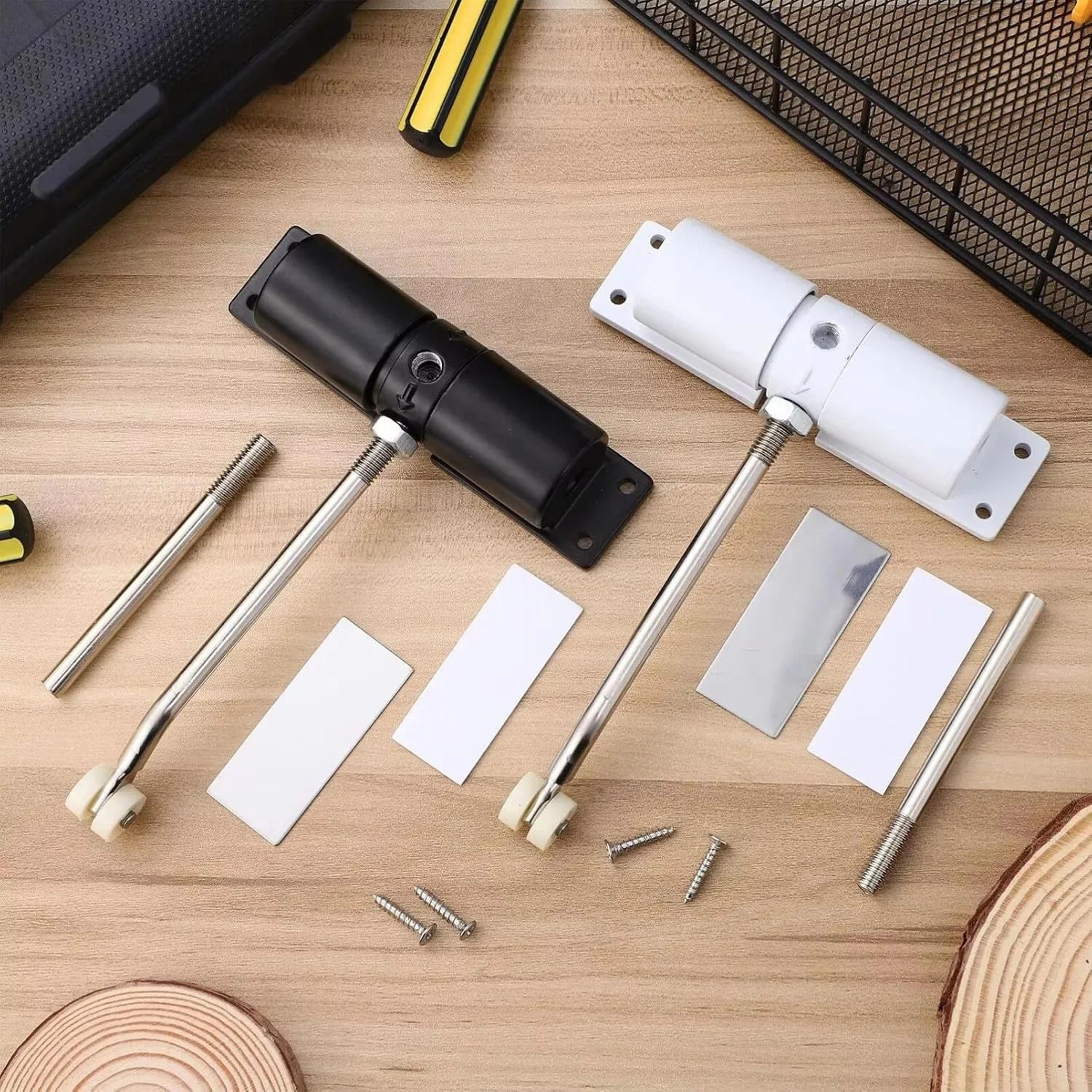 automatic adjustable door closer for interior and exterior use