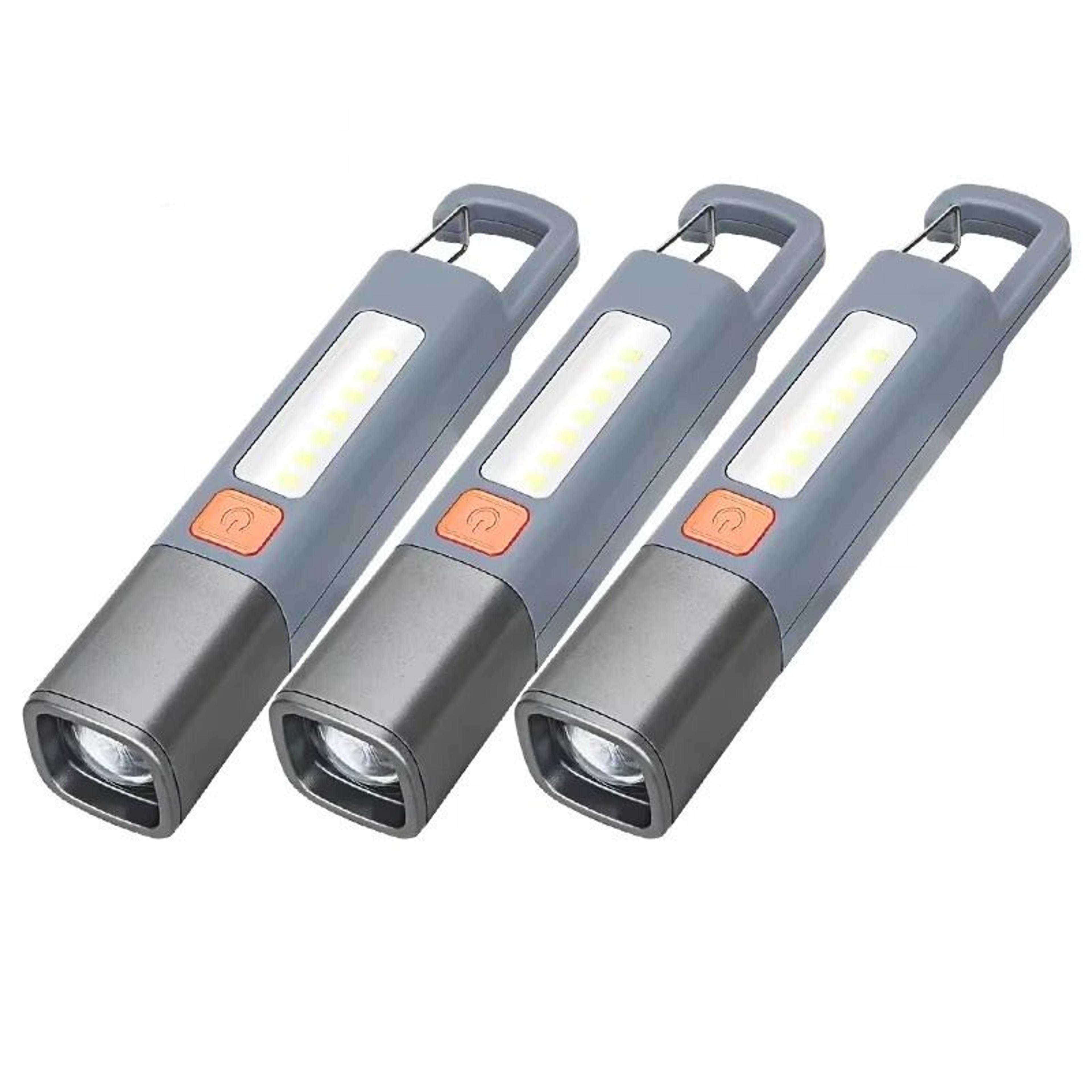 rechargeable xpe led flashlight with hook for camping and outdoor use